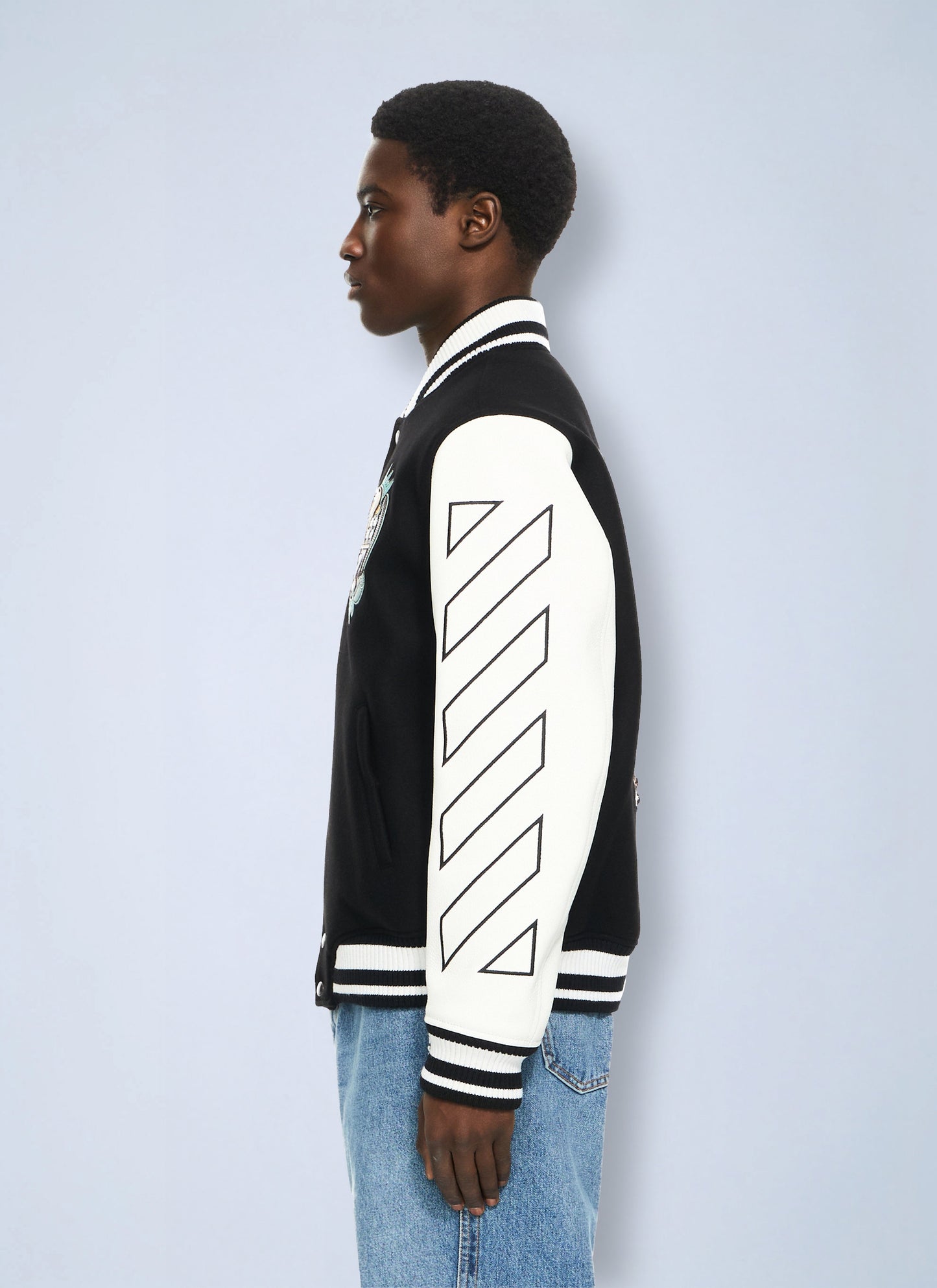 Off-White Men Royal Jewels Varsity Jacket OFF-WHITE