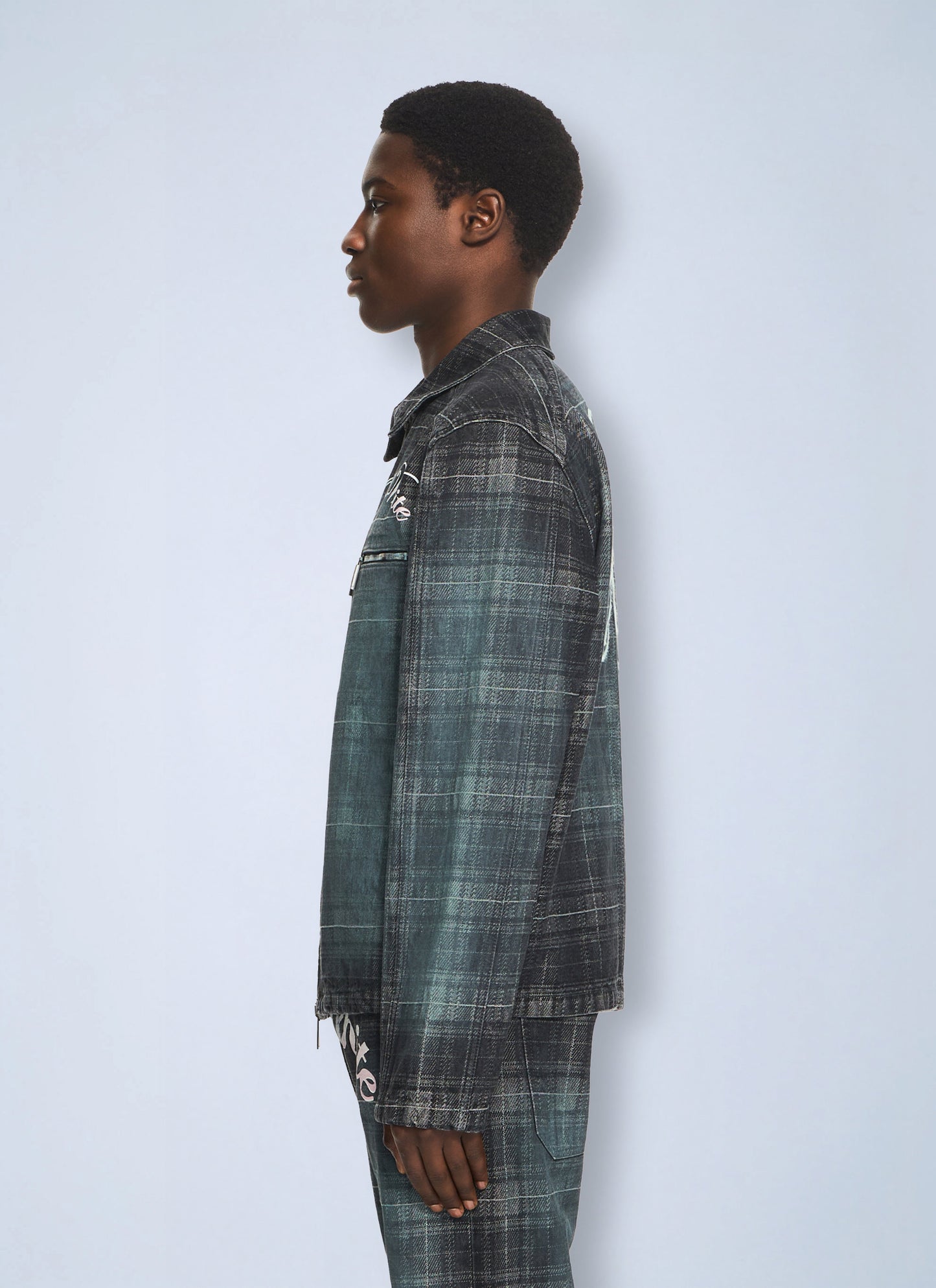 Off-White Men Check Jacq Slim Relax Jeans OFF-WHITE
