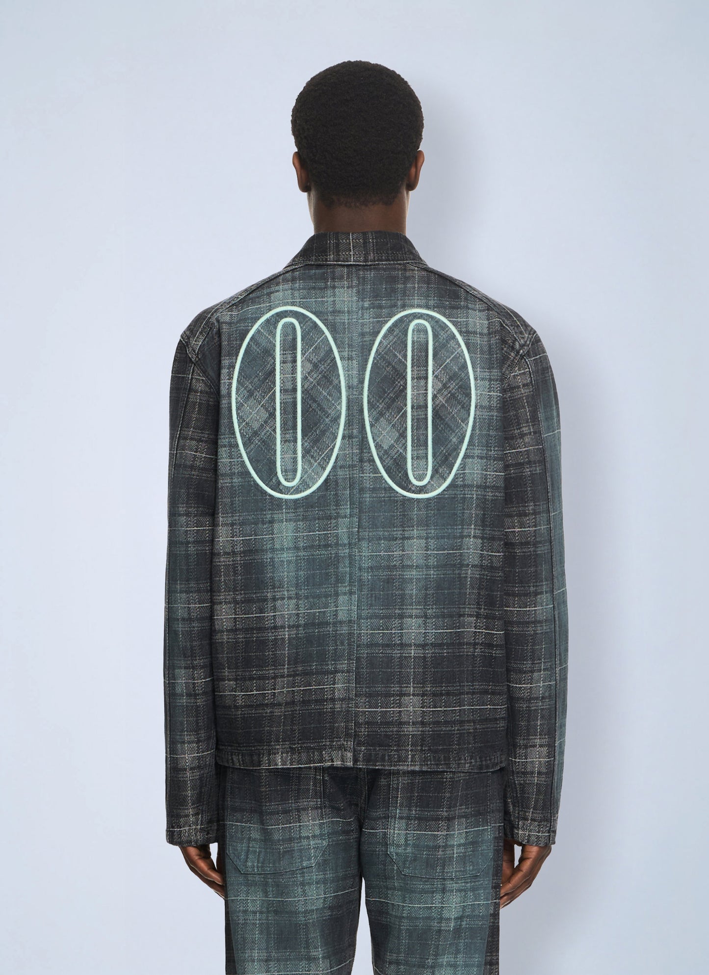 Off-White Men Check Jacq Slim Relax Jeans OFF-WHITE
