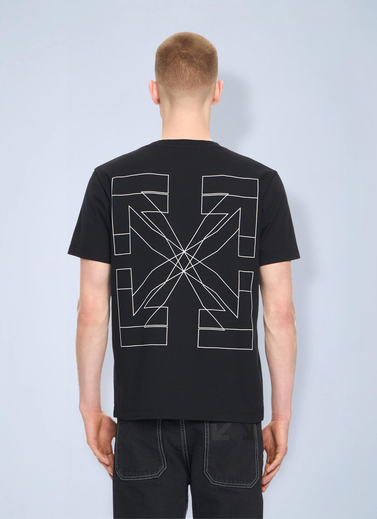 Off-White Men Outline Double Arrow Slim T-Shirt OFF-WHITE