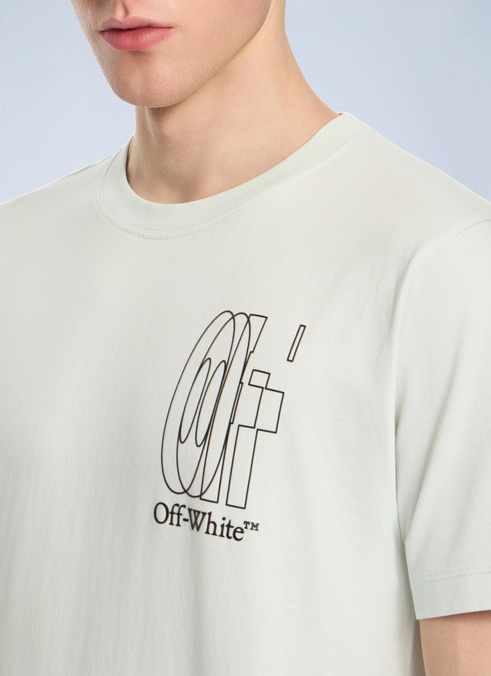 Off-White Men Outline Double Arrow Slim T-Shirt OFF-WHITE