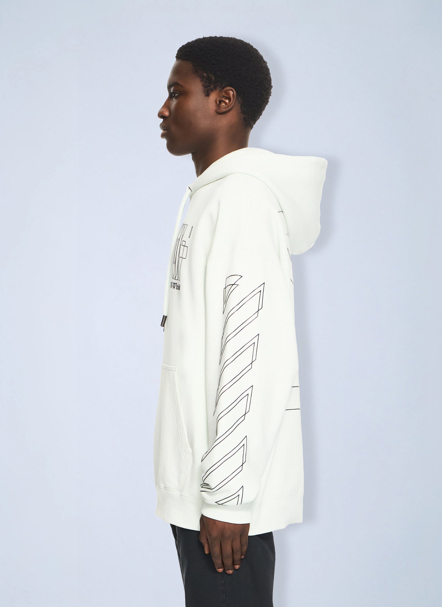 Off-White Men Outline Double Arrow Skate Hoodie OFF-WHITE