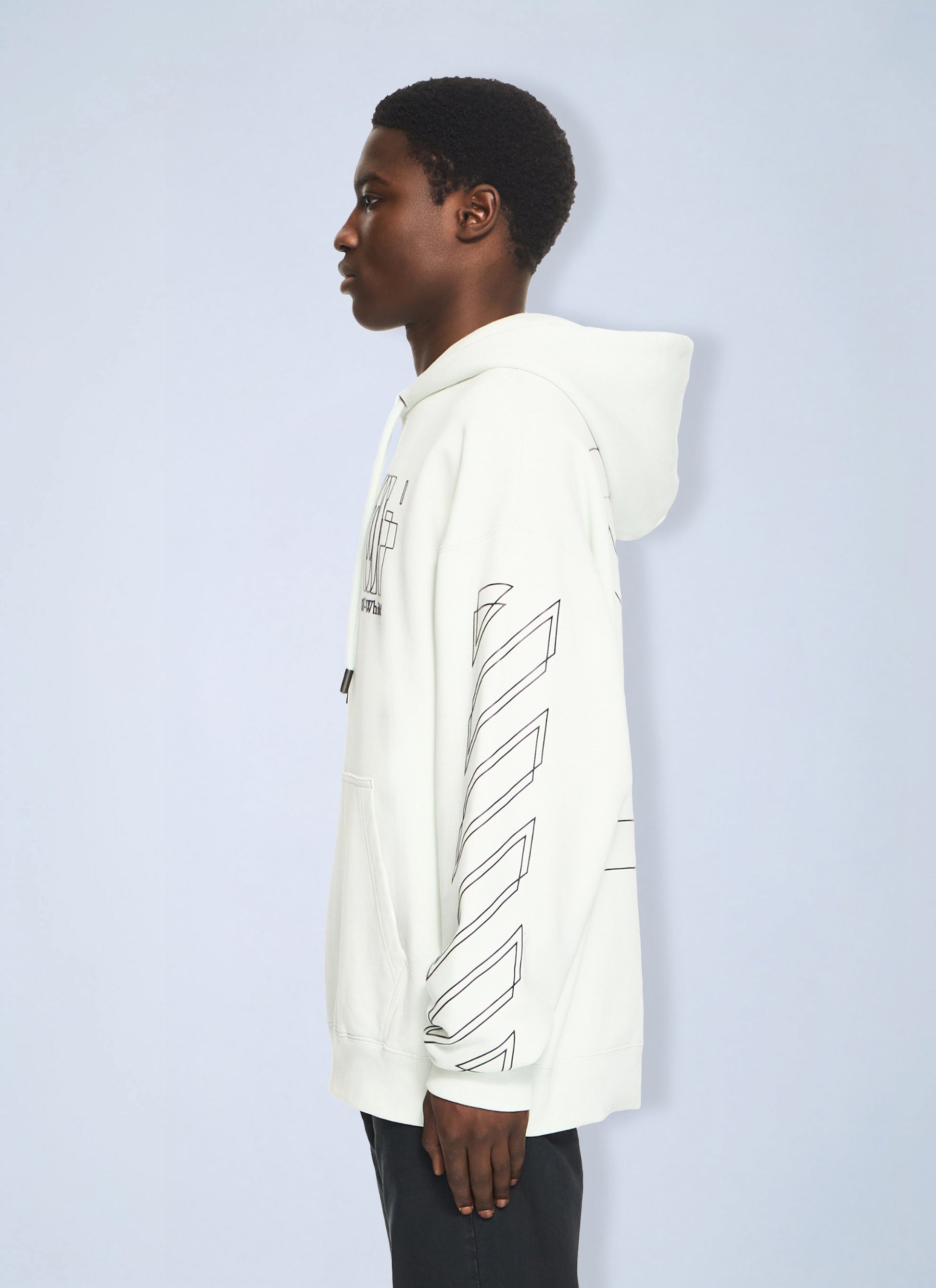 Off-White Men Outline Double Arrow Skate Hoodie OFF-WHITE