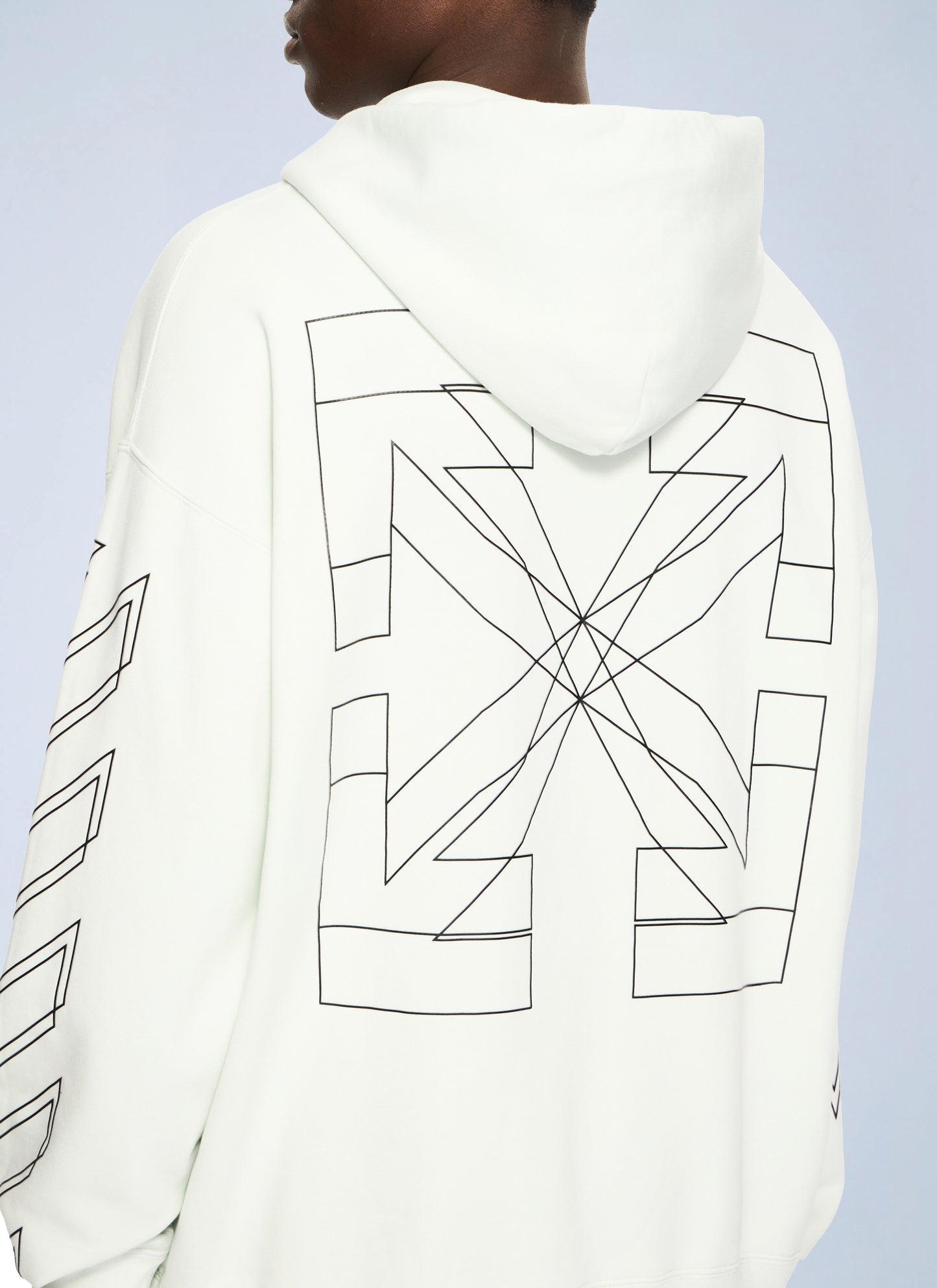 Off-White Men Outline Double Arrow Skate Hoodie OFF-WHITE