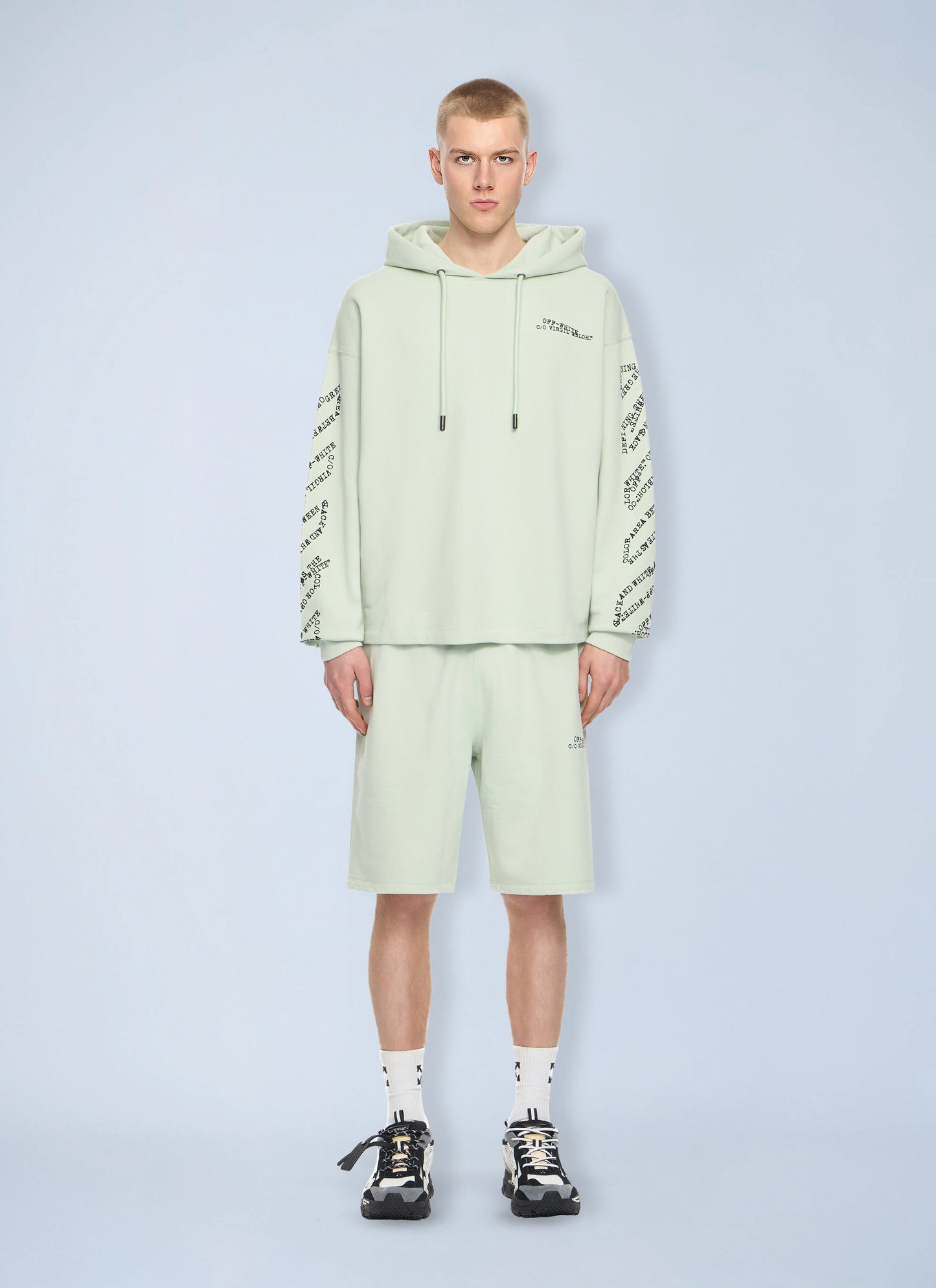 Off-White Men Type Arrow Diagonal Loose Hoodie OFF-WHITE