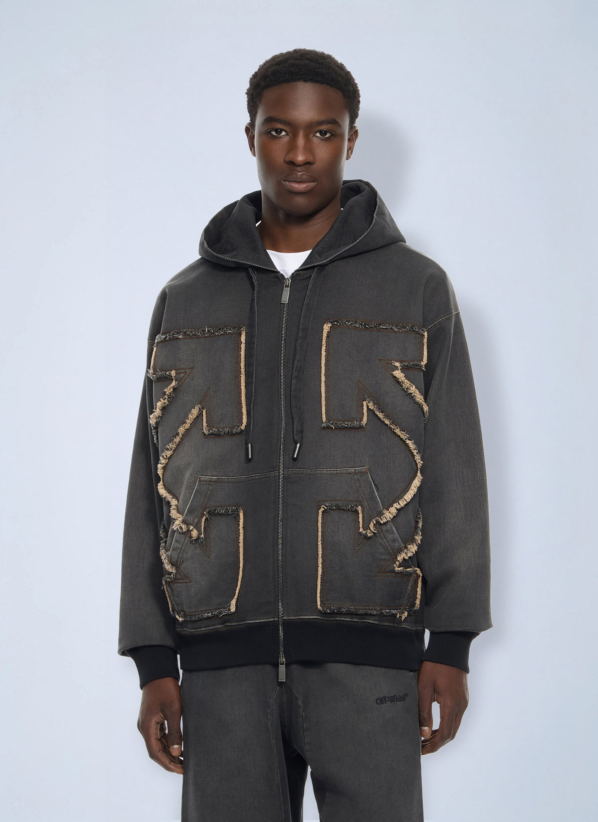 Off-White Men Distress Diag Slouchy Sweatpant OFF-WHITE