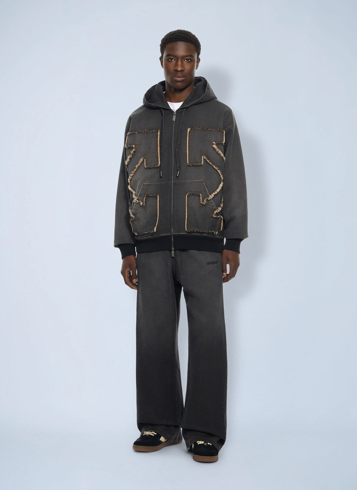 Off-White Men Distress Diag Slouchy Sweatpant OFF-WHITE