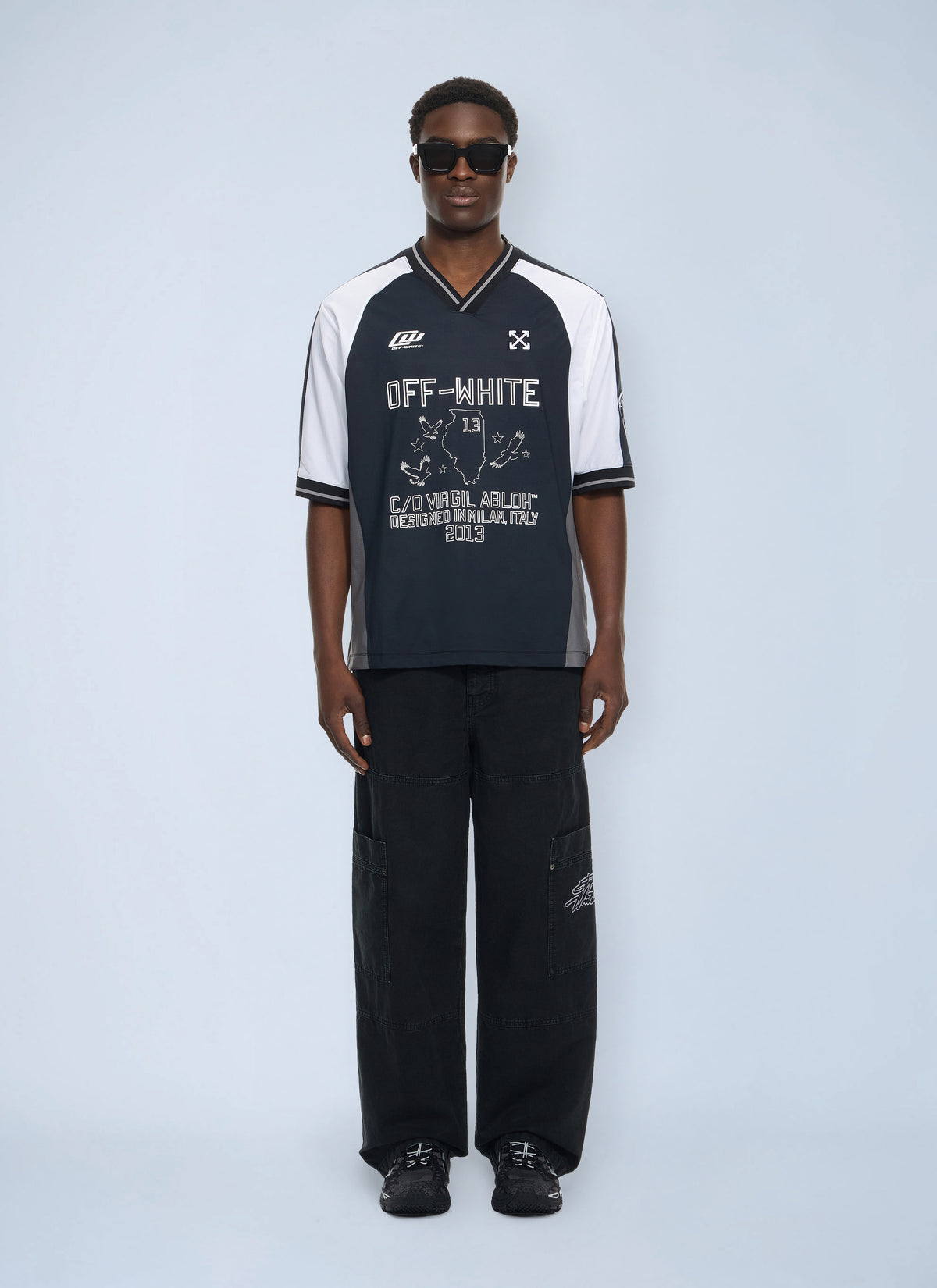 Off-White Men Script Gd Cot Cargo Pant OFF-WHITE
