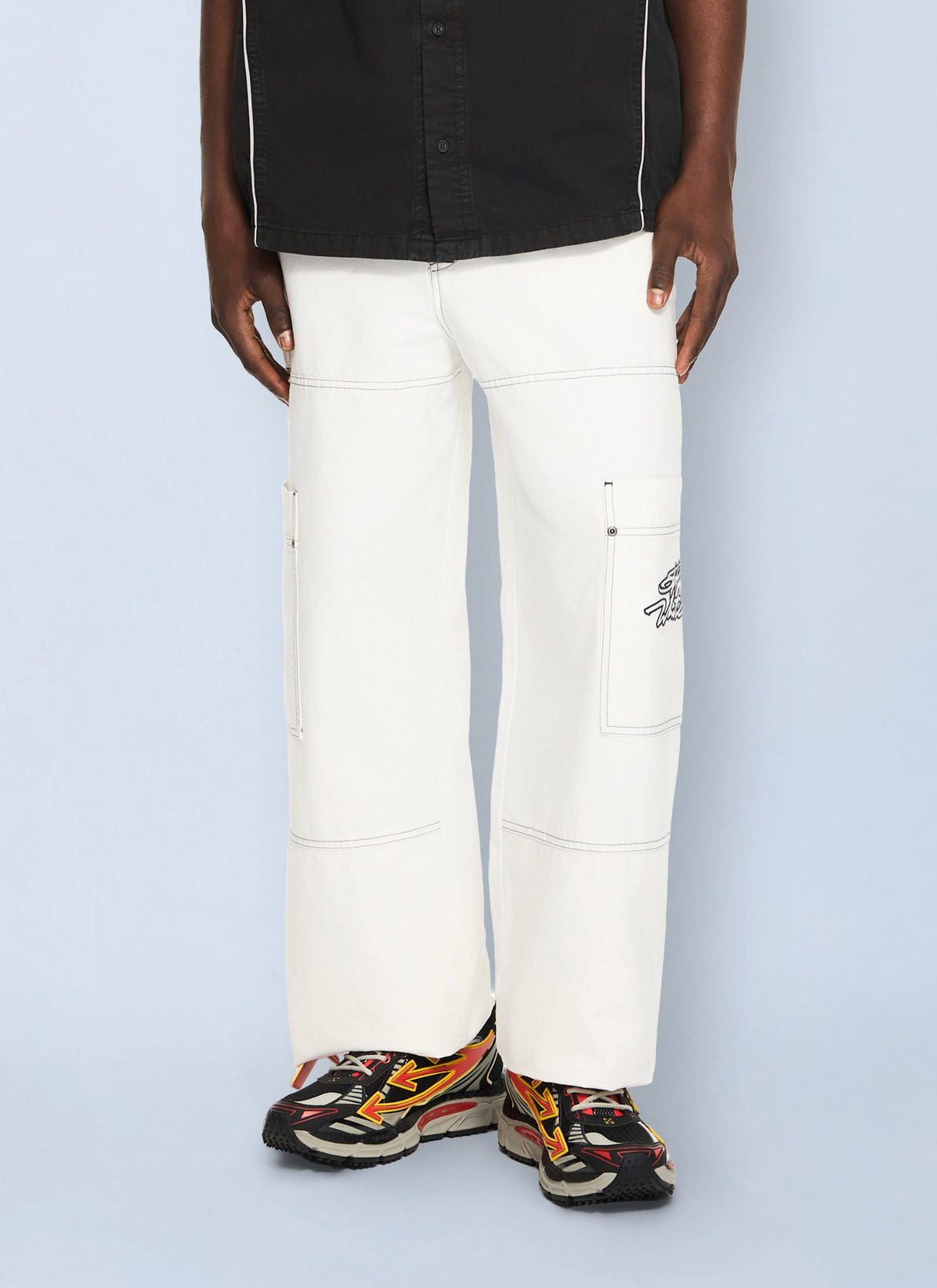 Off-White Men Script Gd Cot Cargo Pant OFF-WHITE