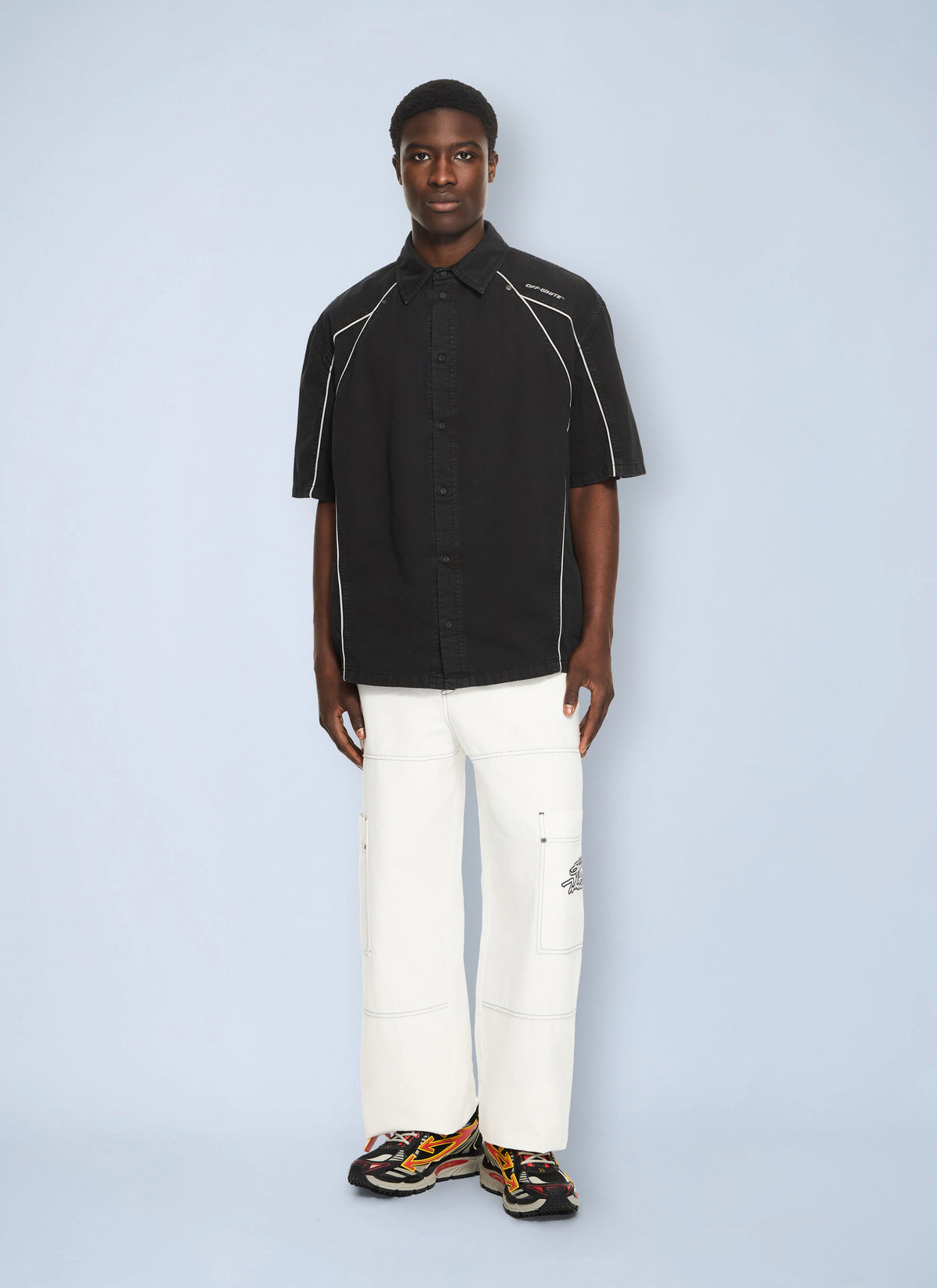 Off-White Men Script Gd Cot Cargo Pant OFF-WHITE