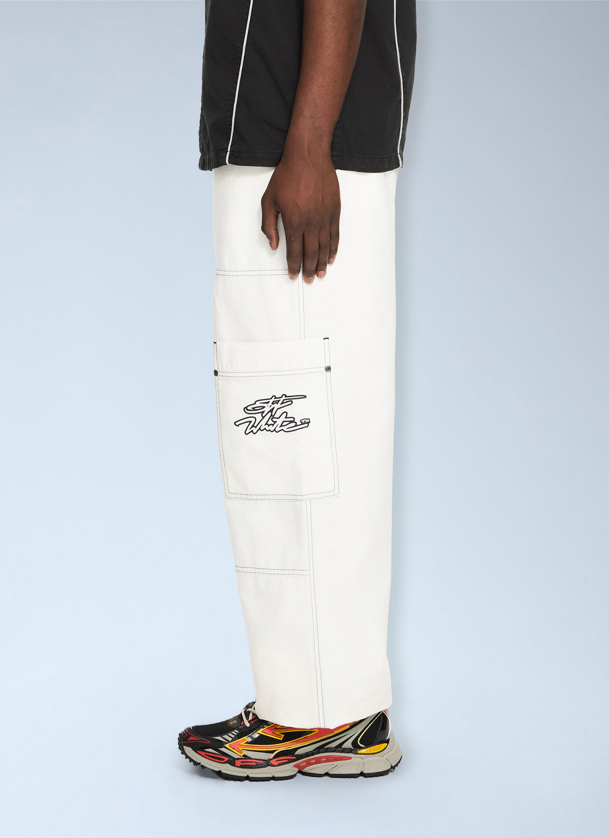 Off-White Men Script Gd Cot Cargo Pant OFF-WHITE