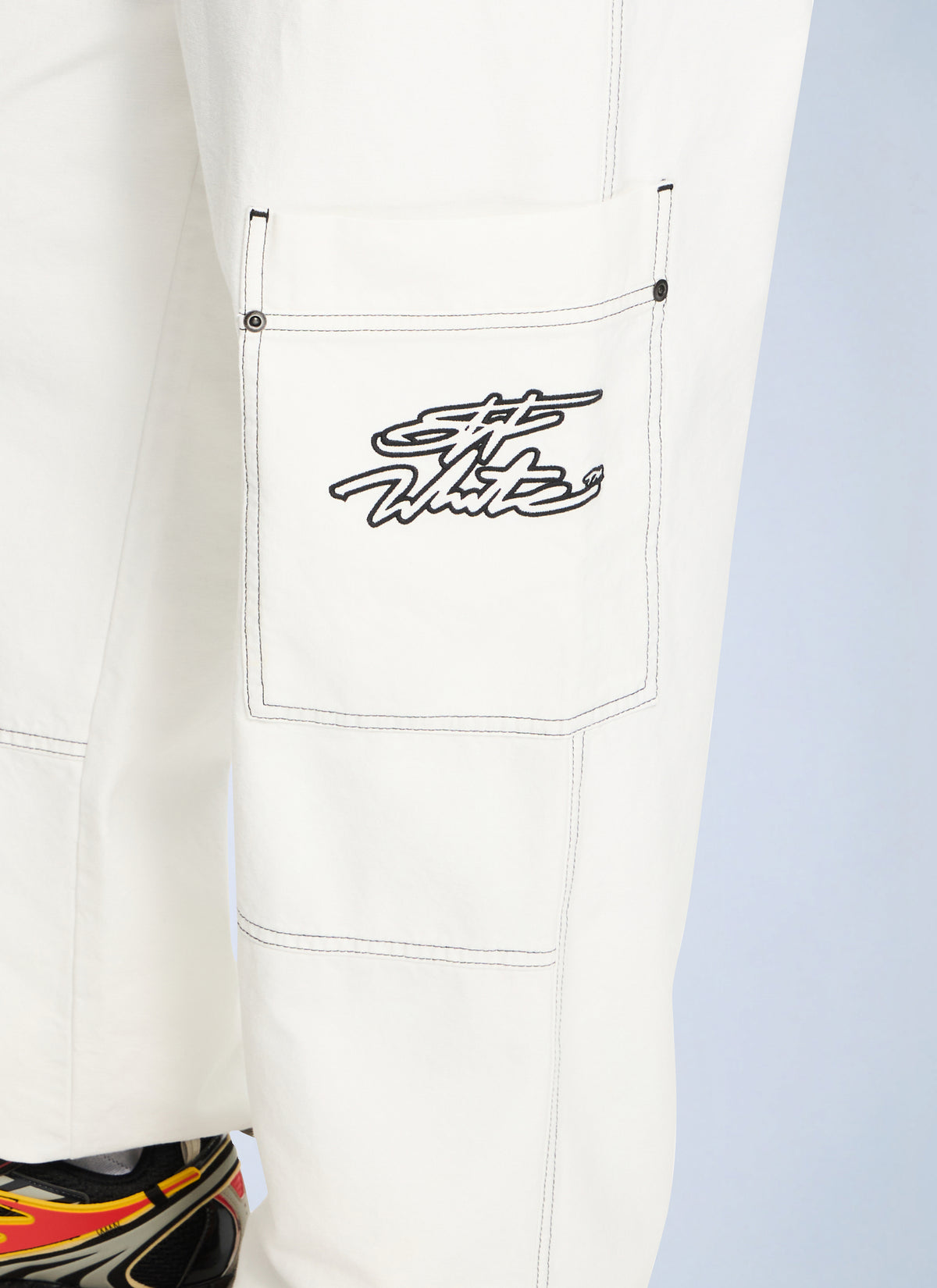 Off-White Men Script Gd Cot Cargo Pant OFF-WHITE
