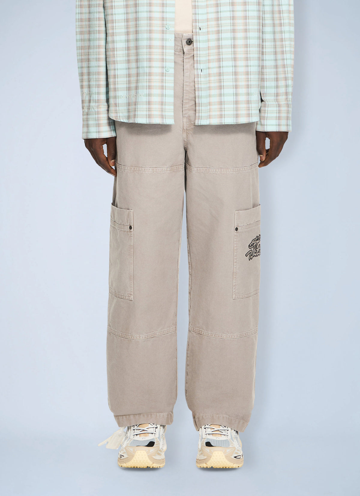 Off-White Men Script Gd Cot Cargo Pant OFF-WHITE