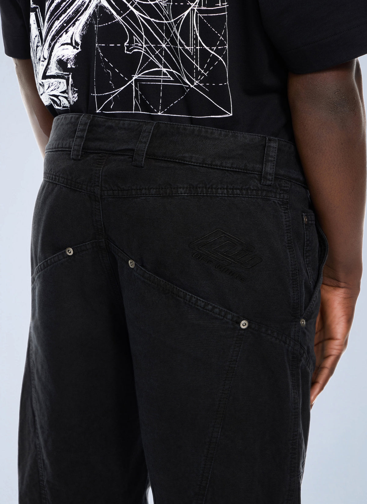Off-White Men Owr Gd Cot Multipkt Relax Pant OFF-WHITE