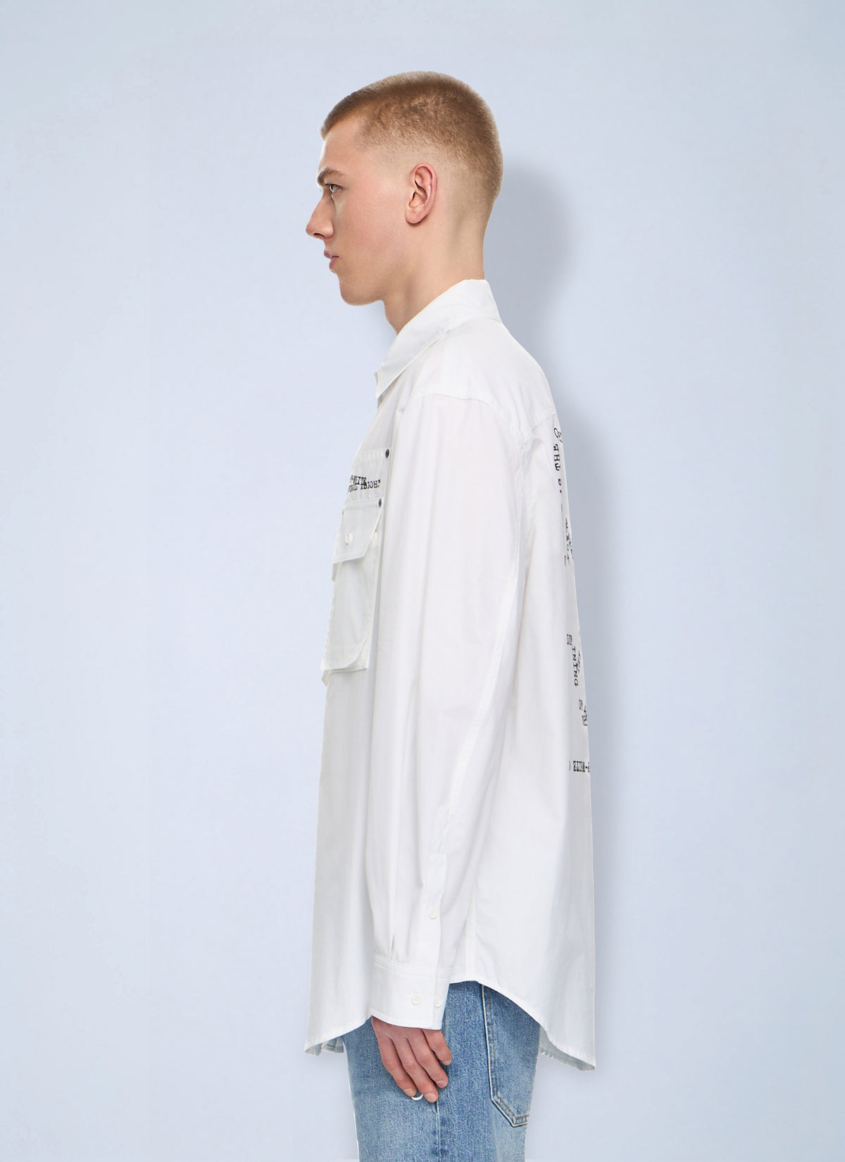 Off-White Men Type Arrow Poplin Overshirt OFF-WHITE