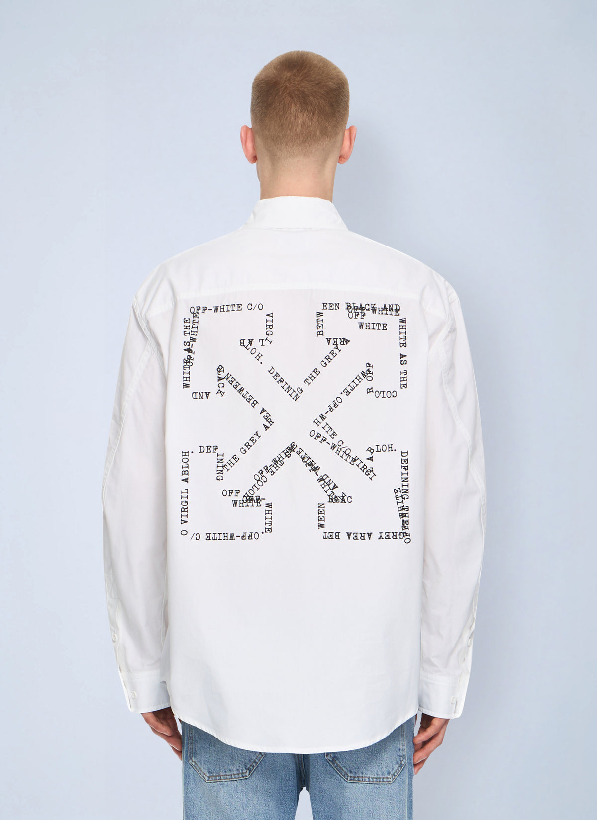 Off-White Men Type Arrow Poplin Overshirt OFF-WHITE