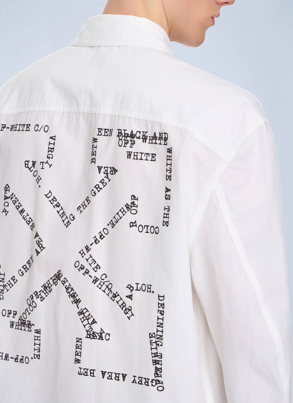 Off-White Men Type Arrow Poplin Overshirt OFF-WHITE