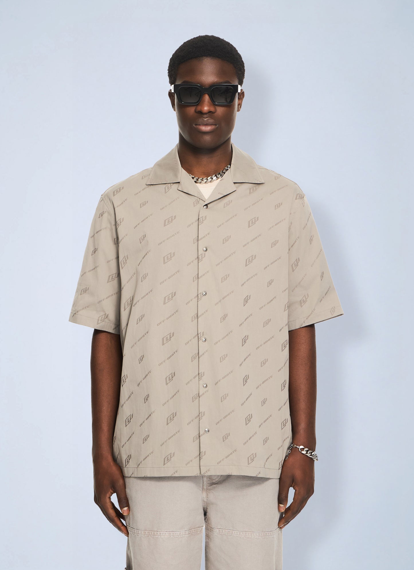 Off-White Men Owr Cotnyl Jacq Bowl Shirt OFF-WHITE
