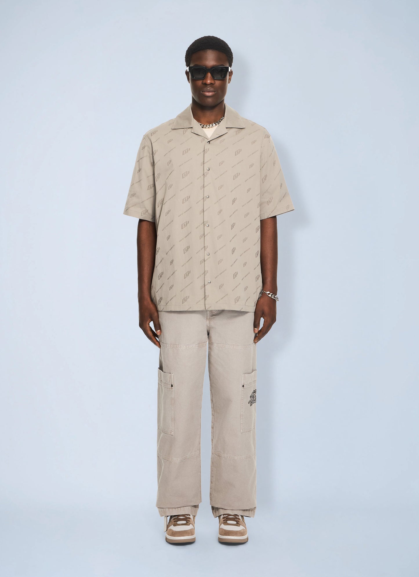 Off-White Men Owr Cotnyl Jacq Bowl Shirt OFF-WHITE
