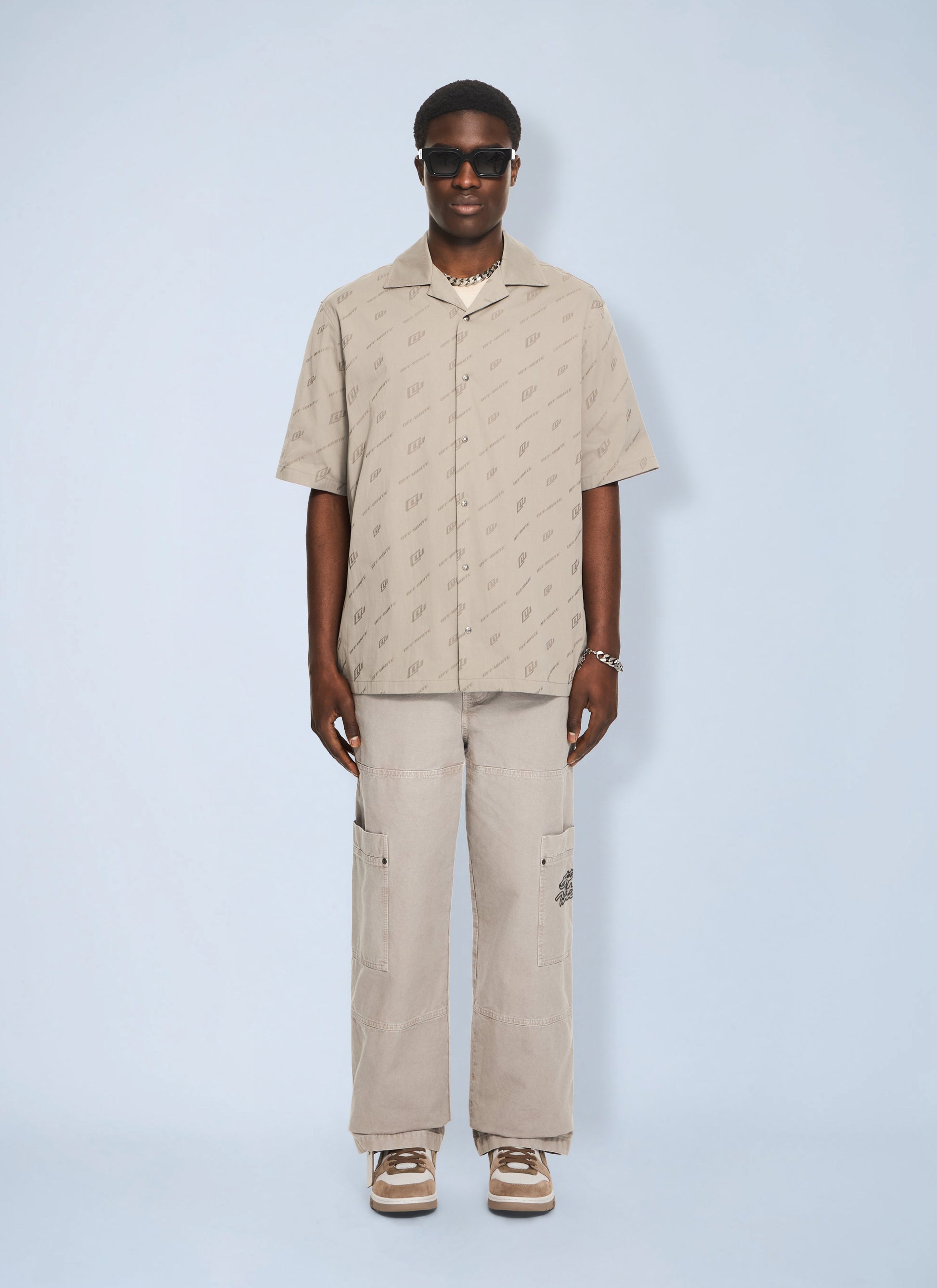 Off-White Men Owr Cotnyl Jacq Bowl Shirt OFF-WHITE
