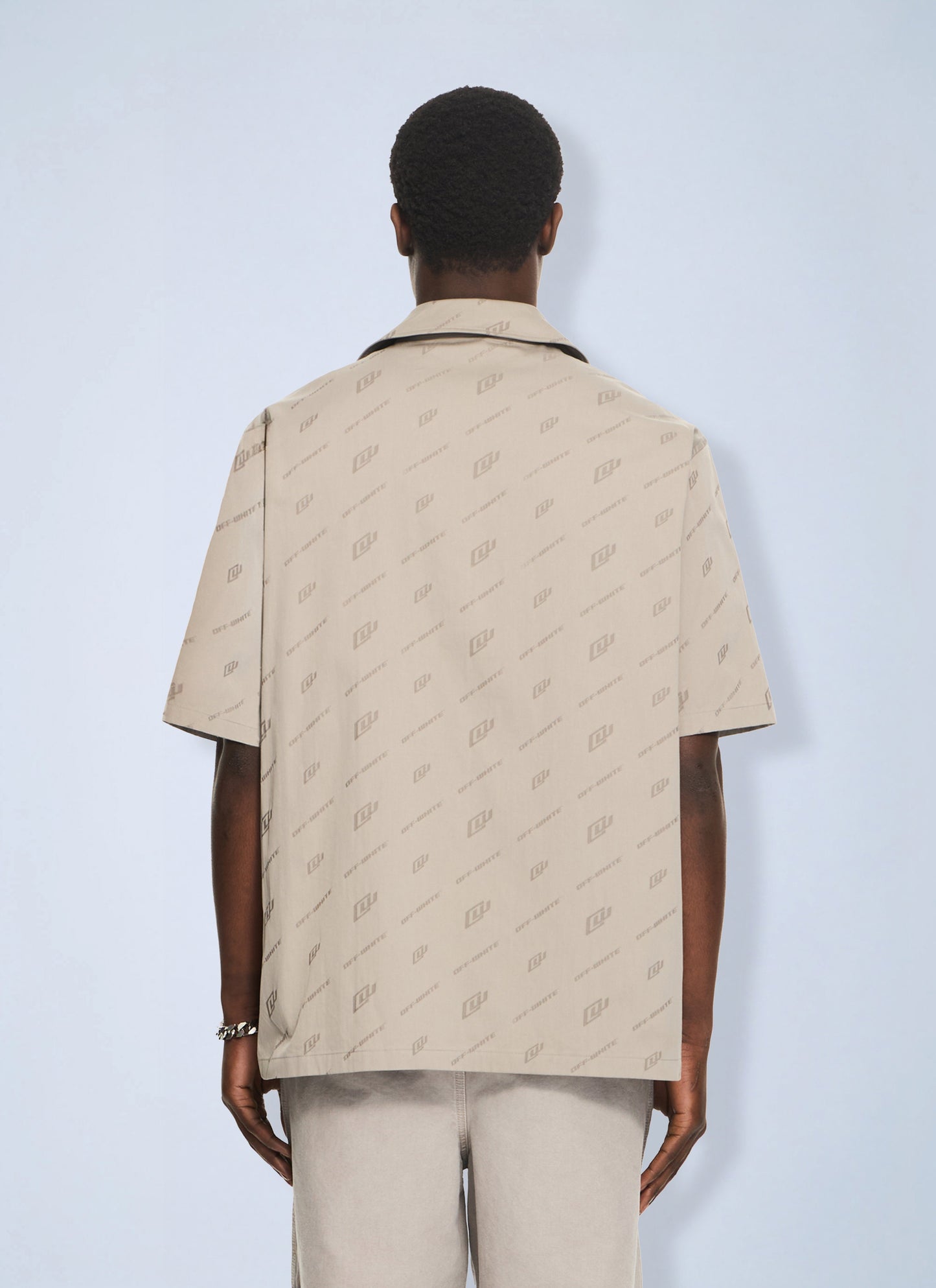 Off-White Men Owr Cotnyl Jacq Bowl Shirt OFF-WHITE