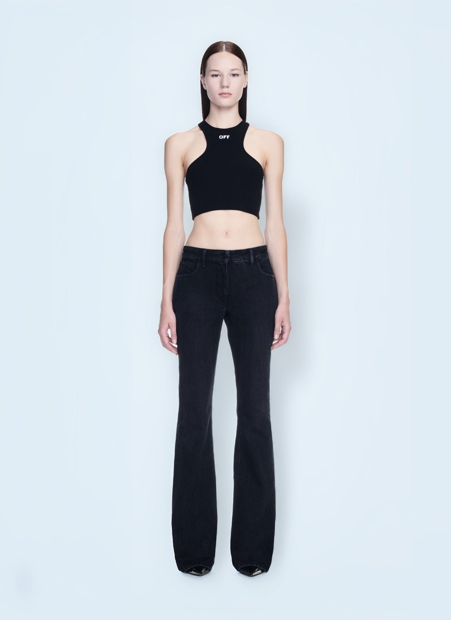Off White Women Off Stamp Ribbed Top OFF-WHITE