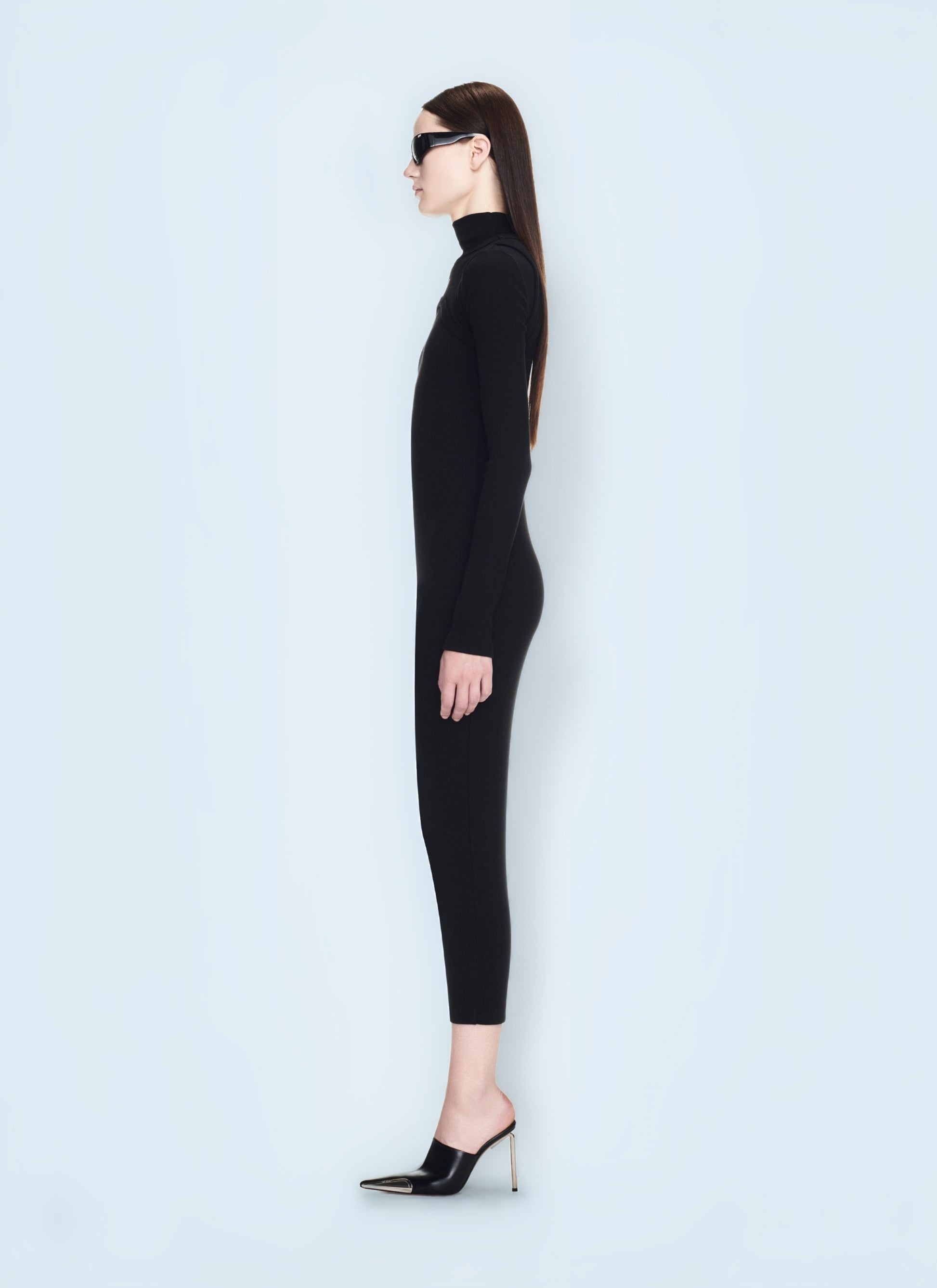 Off White Women Off Stamp Ribbed Midi Dress OFF-WHITE