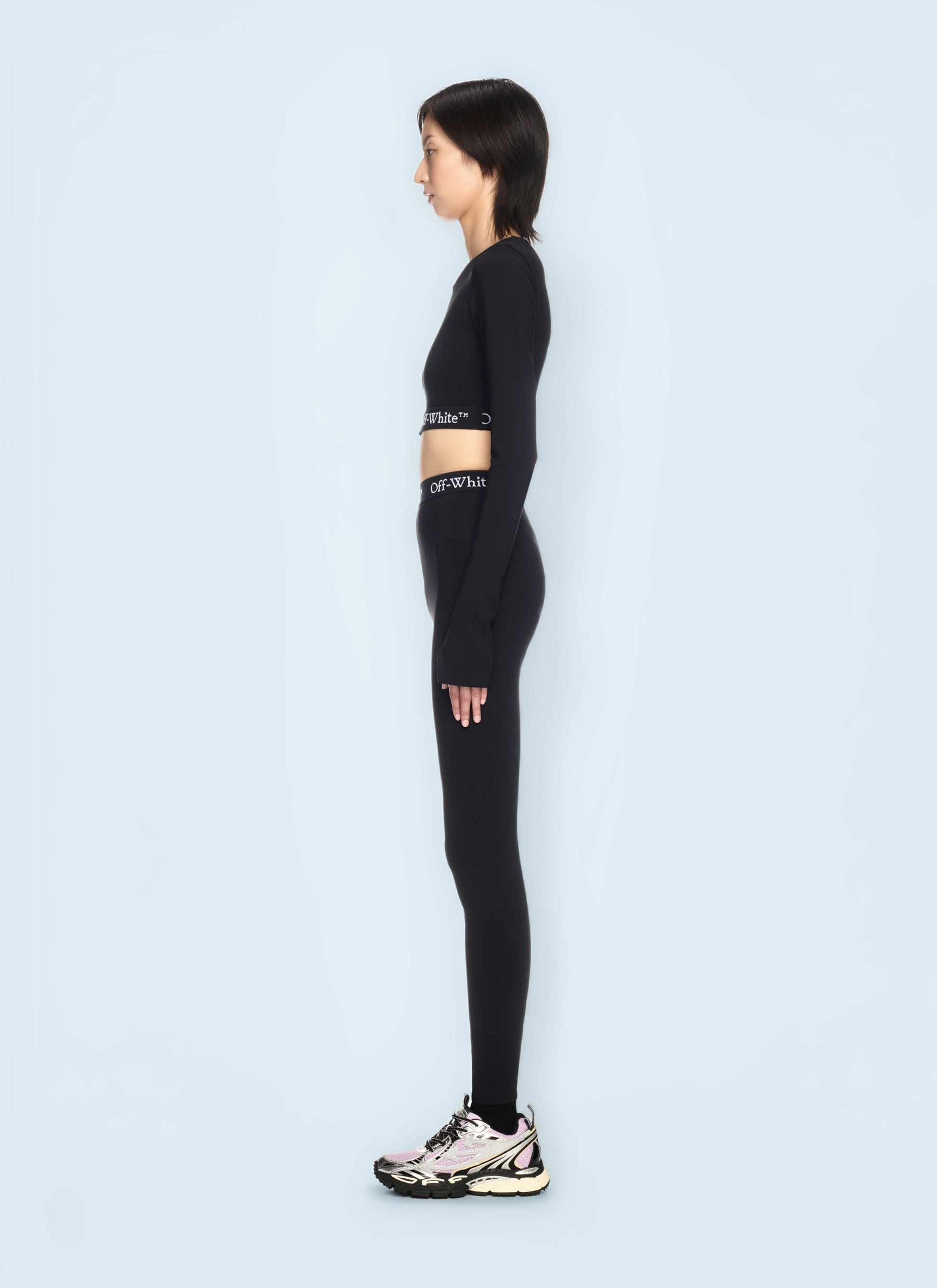 Off White Women Logo Band Leggings OFF-WHITE