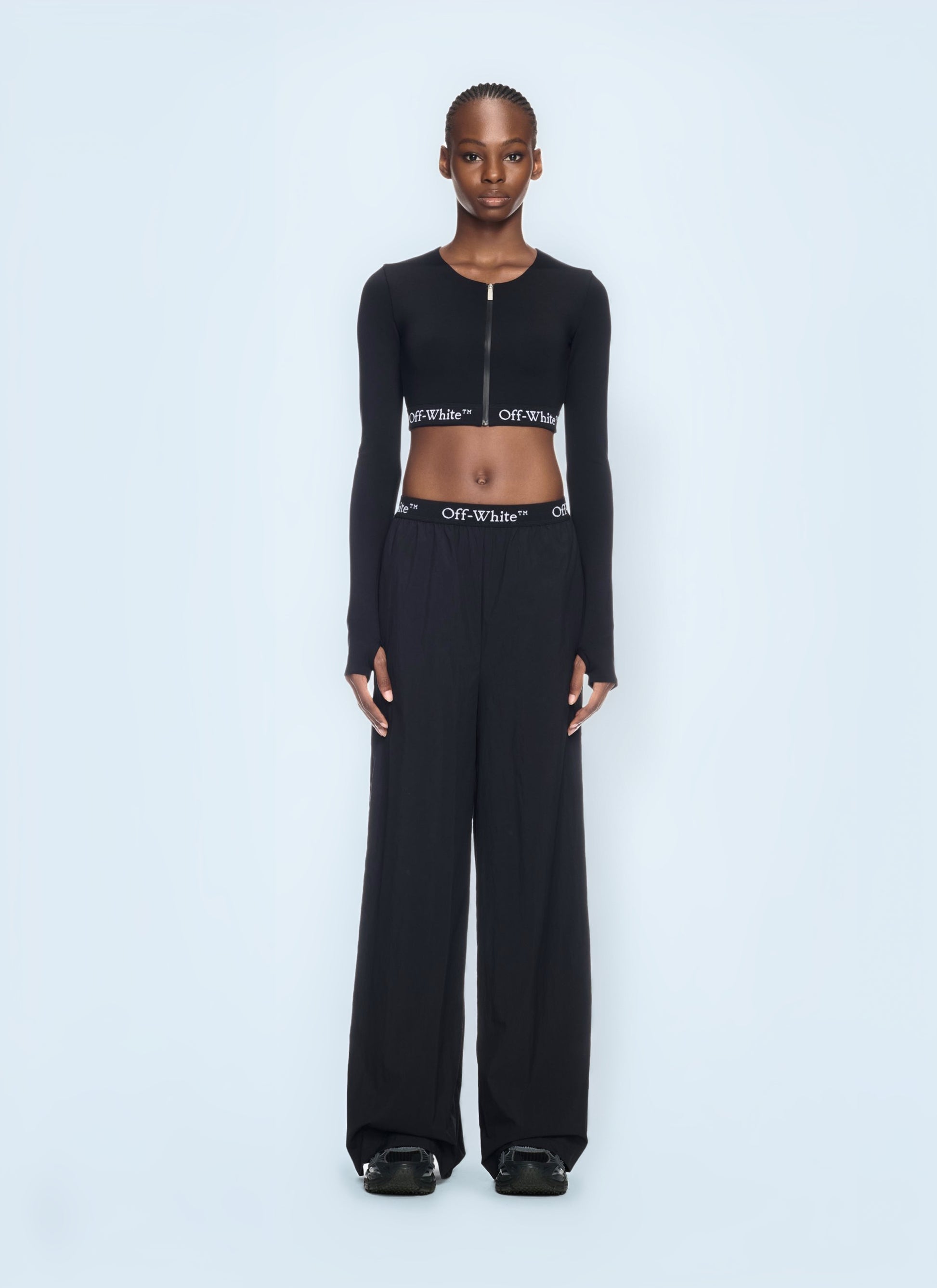 Off White Women Logo Band Pants OFF-WHITE