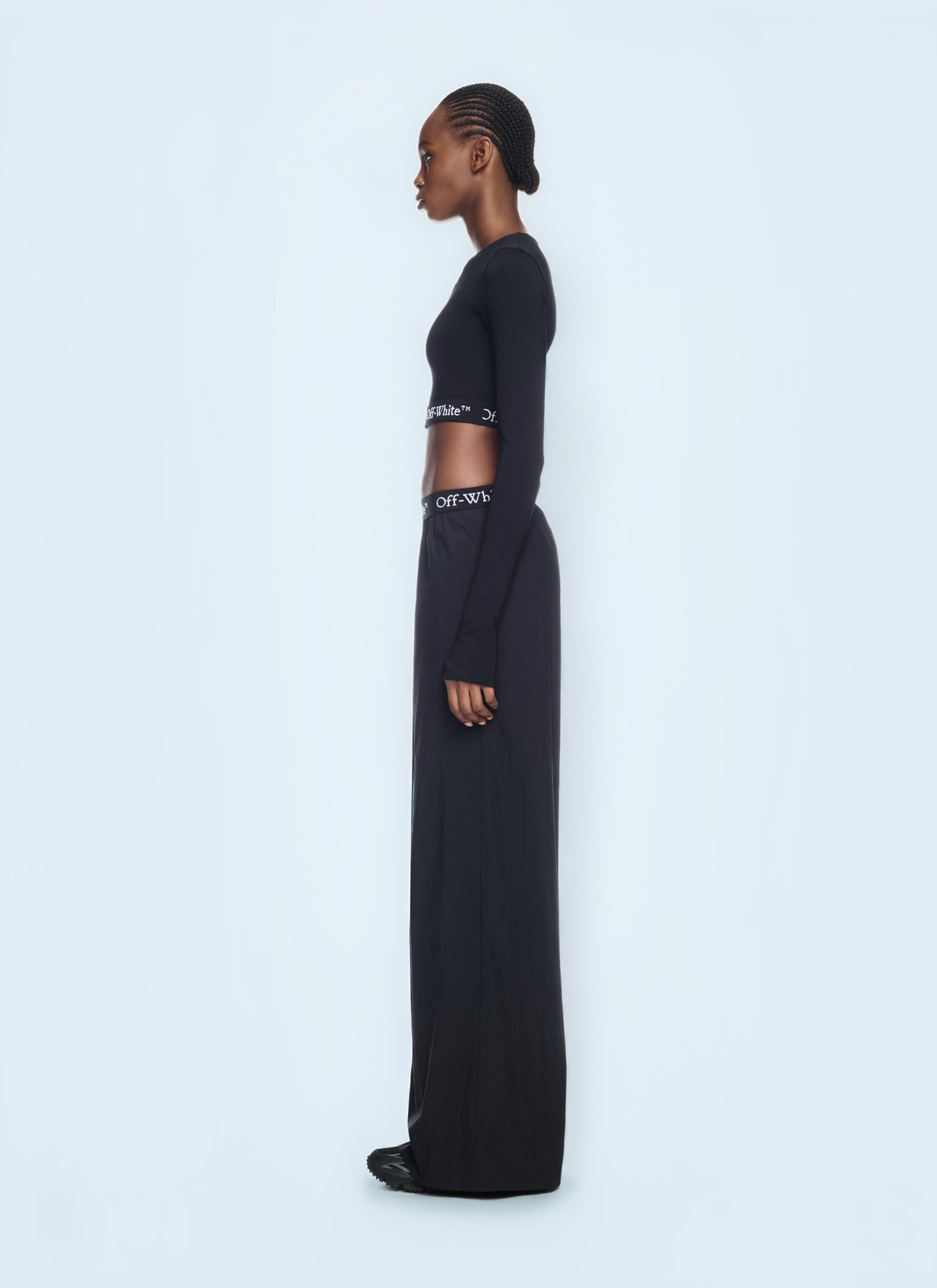 Off White Women Logo Band Pants OFF-WHITE
