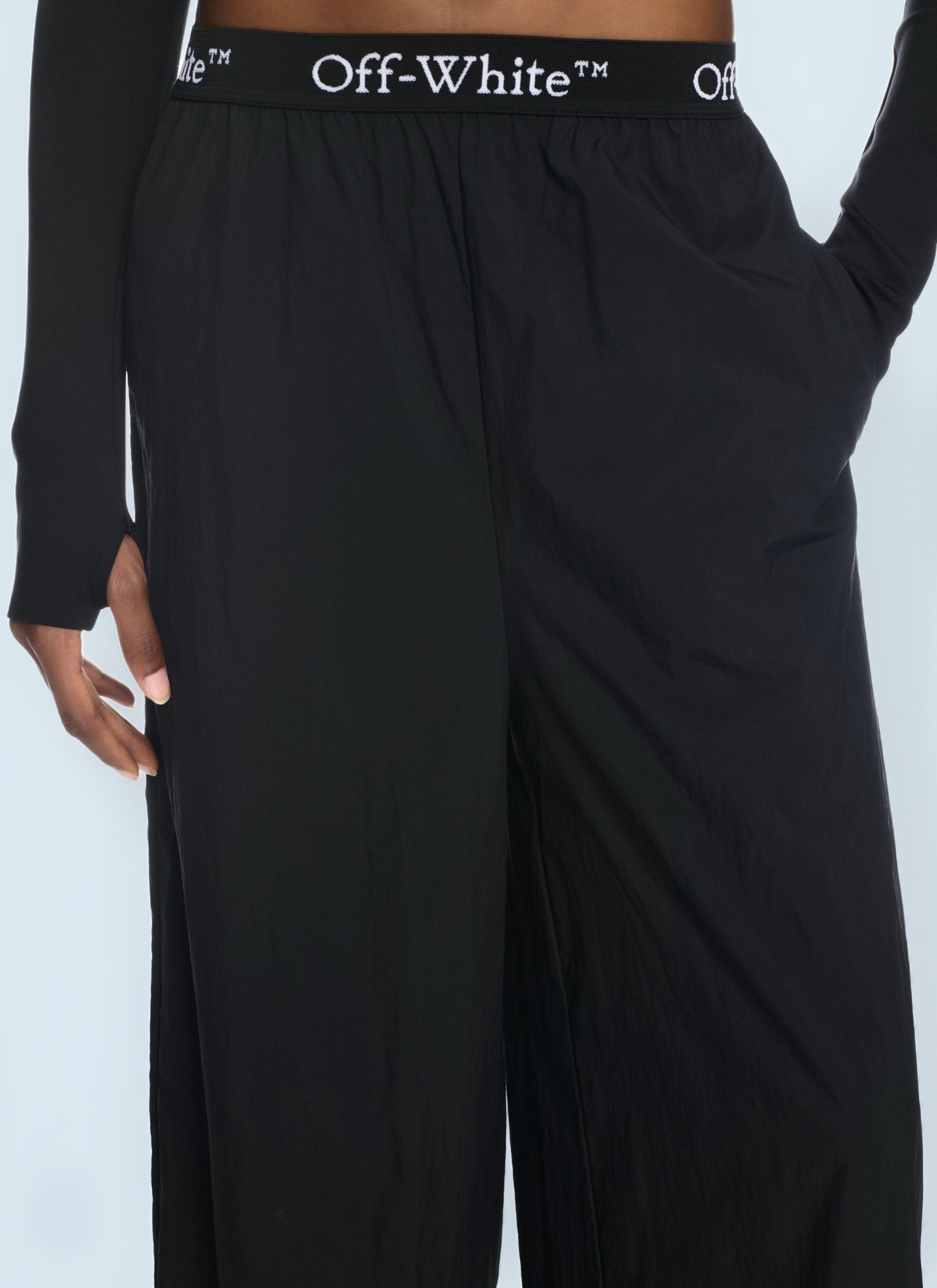 Off White Women Logo Band Pants OFF-WHITE