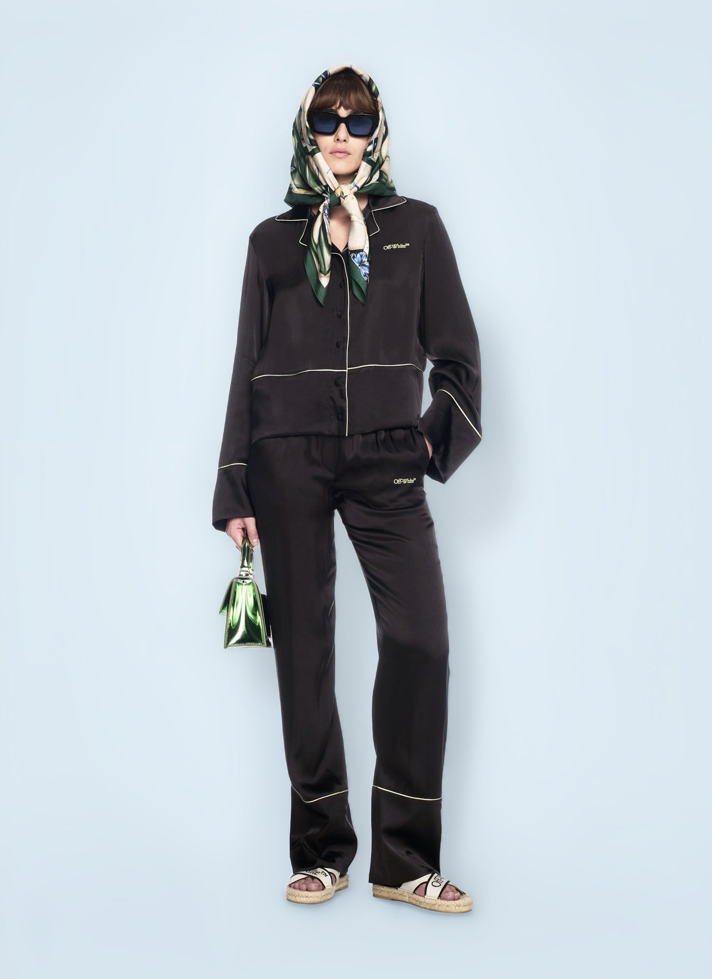 Off White Women Satin Pants OFF-WHITE