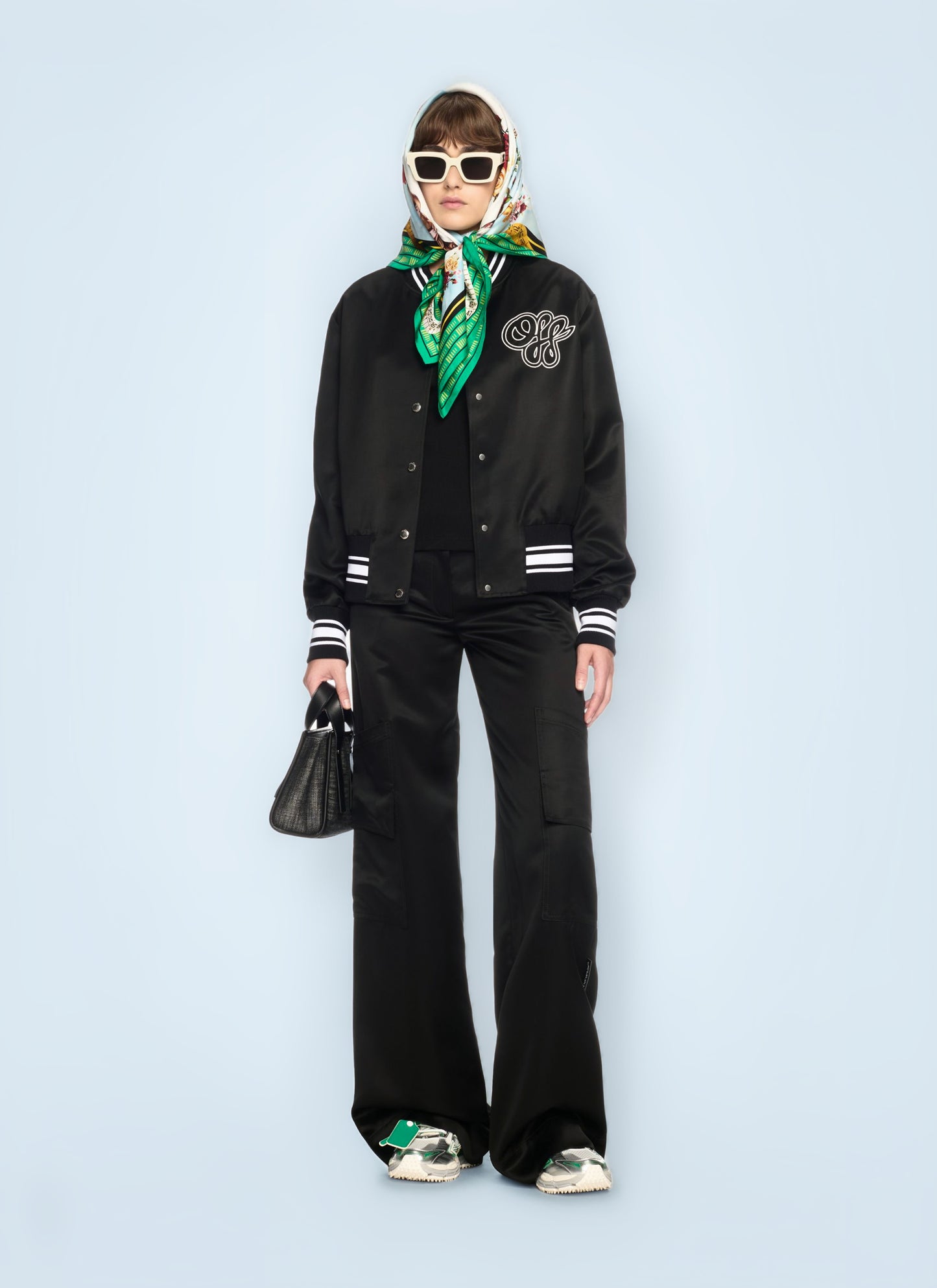Off White Women Toybox Satin Cargo Pants OFF-WHITE
