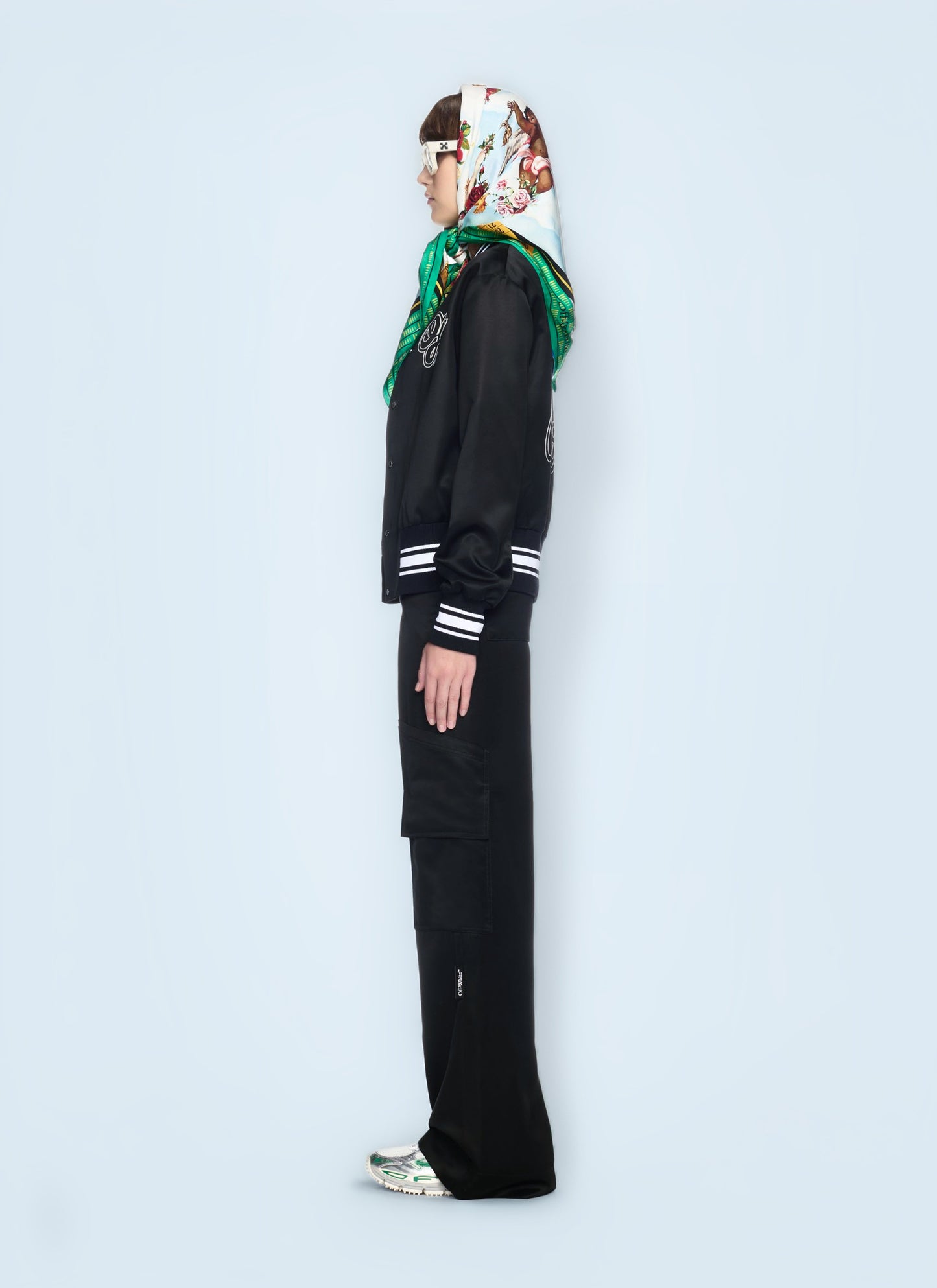 Off White Women Toybox Satin Cargo Pants OFF-WHITE