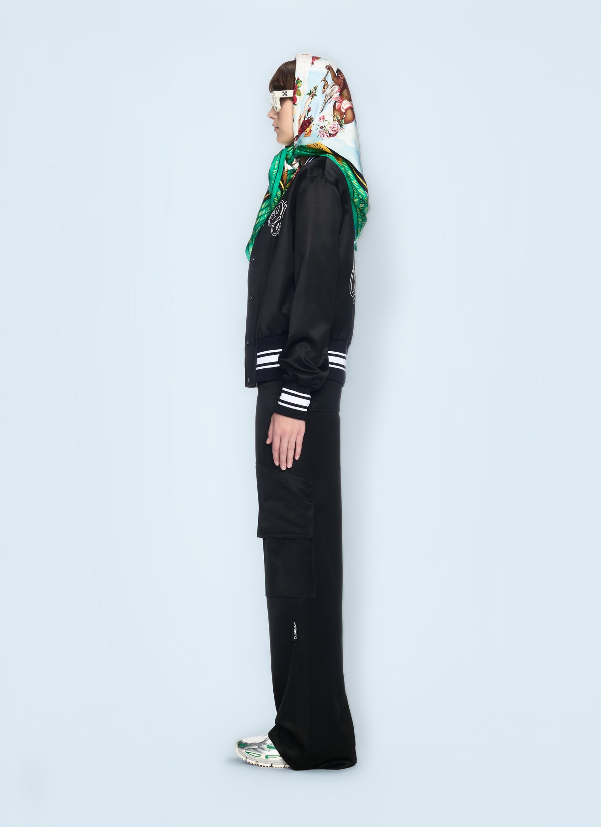 Off White Women Toybox Satin Cargo Pants OFF-WHITE
