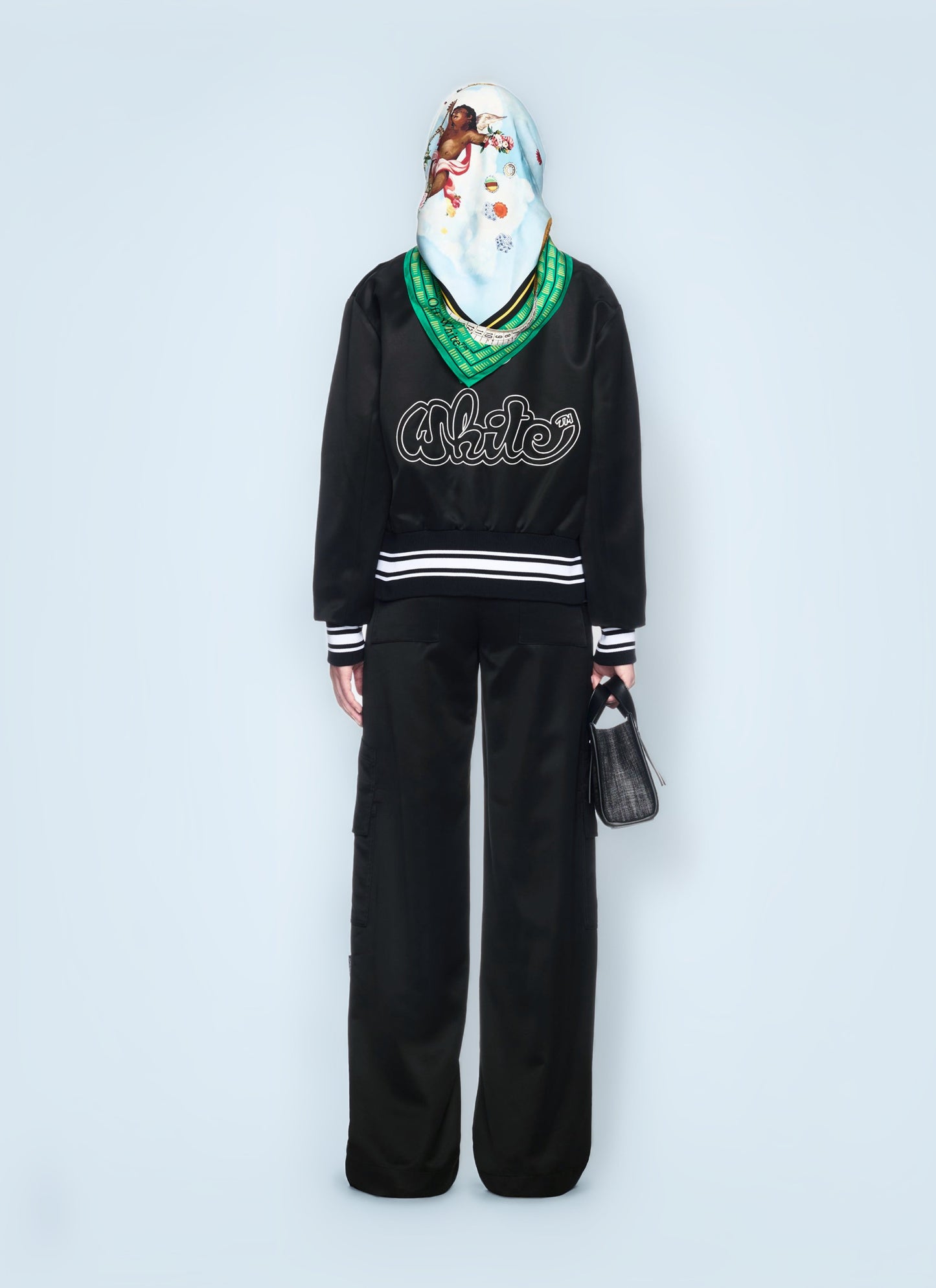 Off White Women Toybox Satin Cargo Pants OFF-WHITE