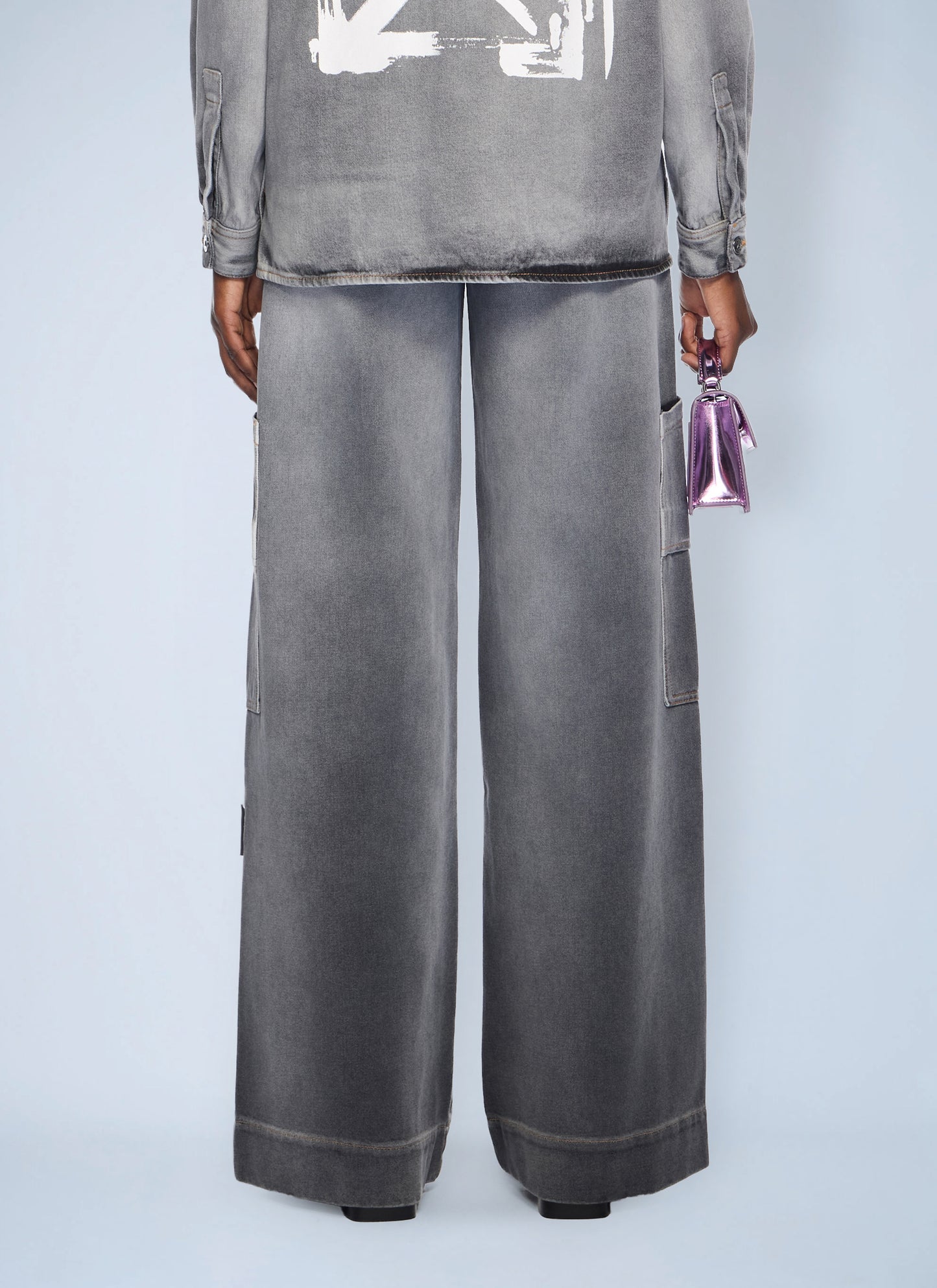 Off-White Women Denim Toybox Cargo Pants OFF-WHITE