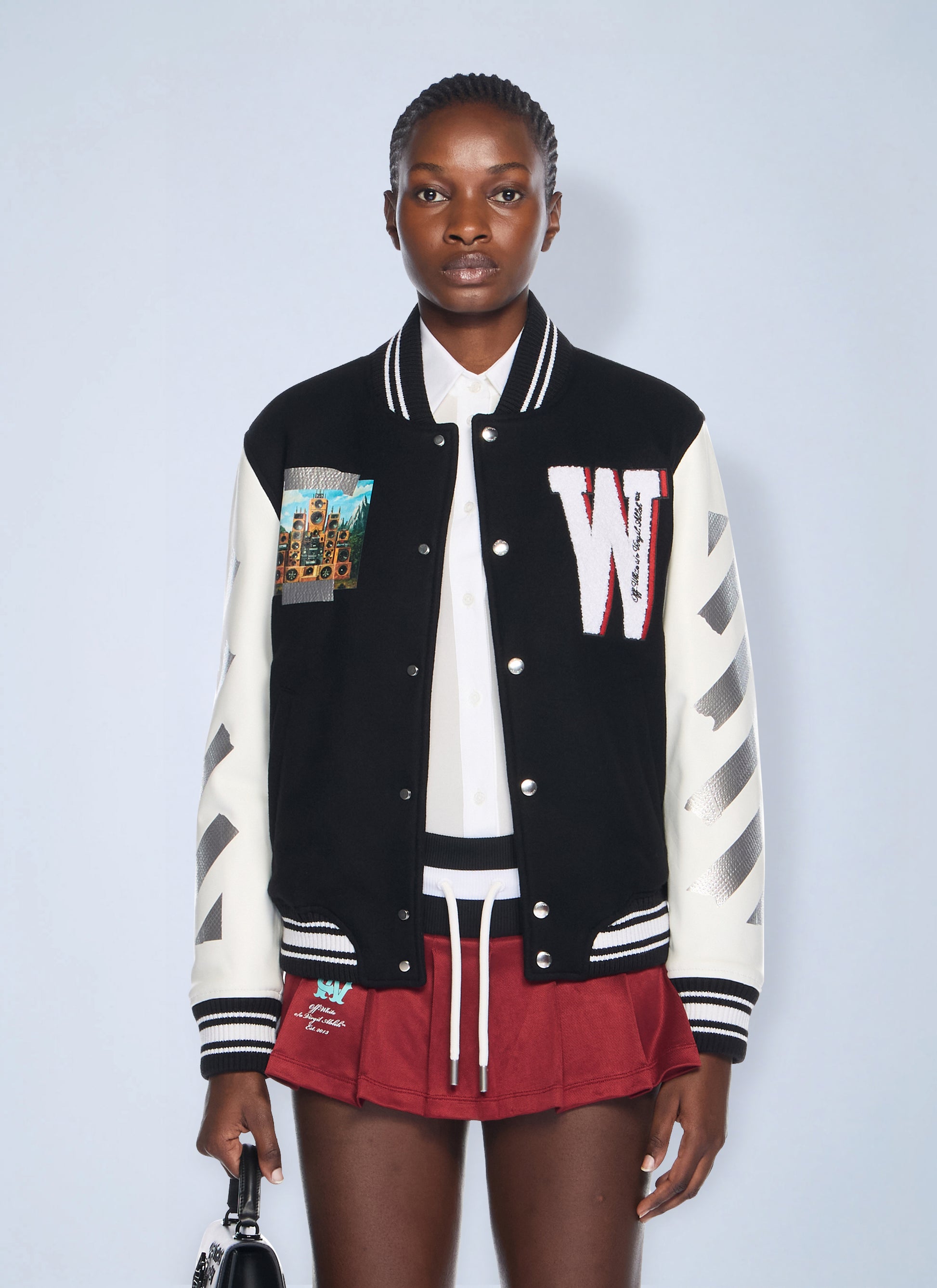 Off-White Women Wo Soundsystem Varsity Jacket OFF-WHITE