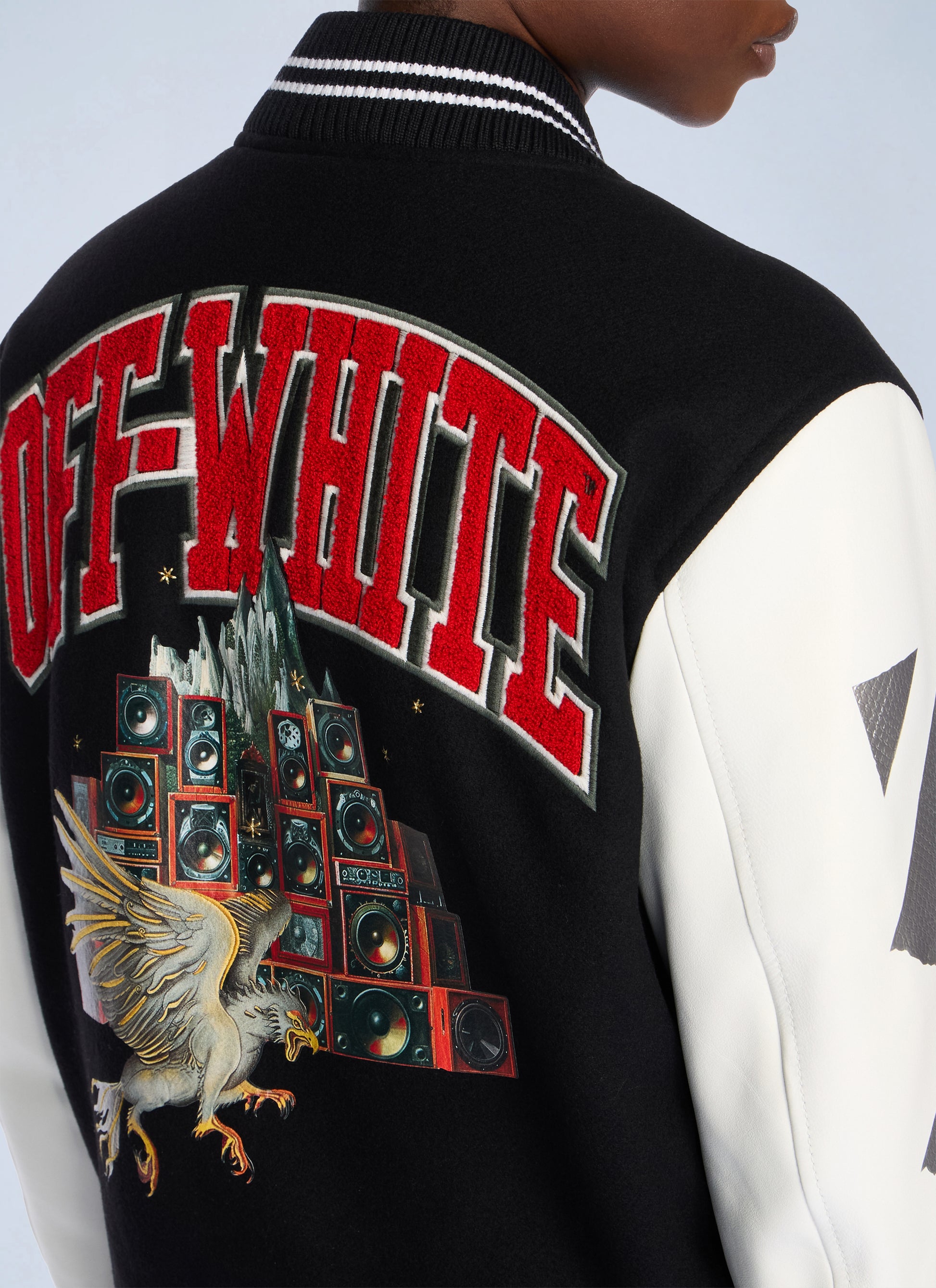 Off-White Women Wo Soundsystem Varsity Jacket OFF-WHITE