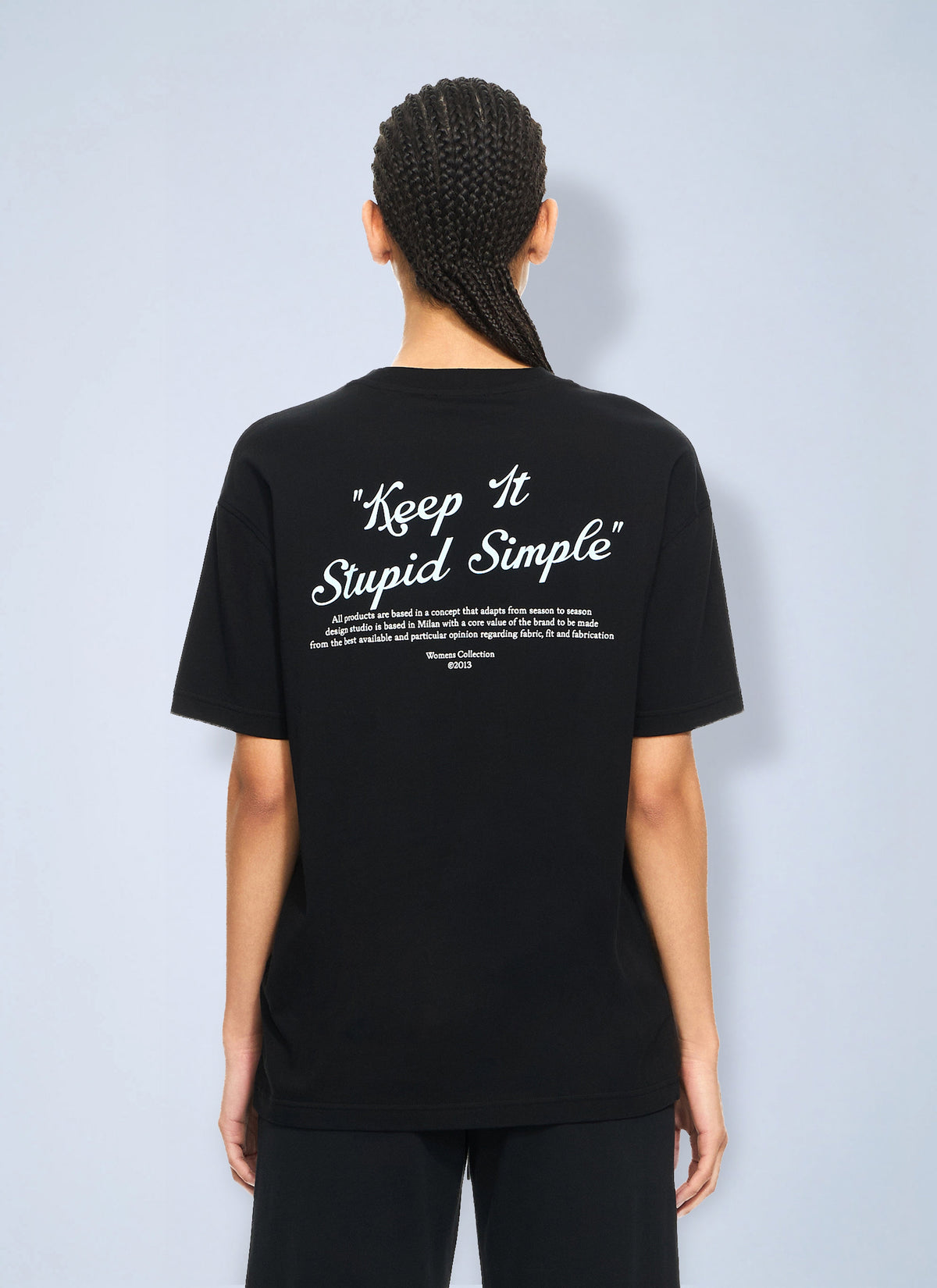 Off-White Women Kiss Quote T-Shirt OFF-WHITE