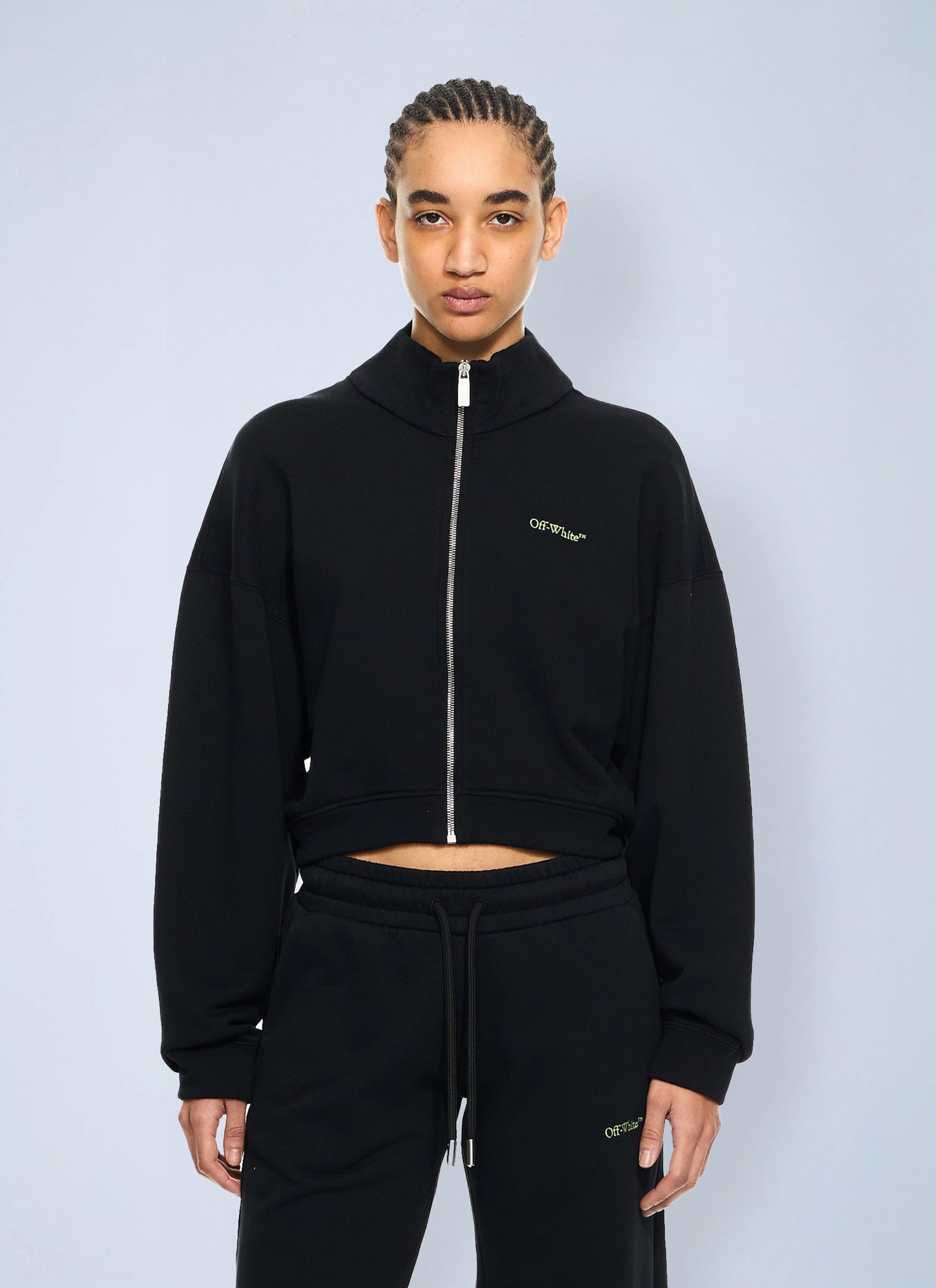 Off-White Women Arrow Leaves Zip Up Sweatshirt OFF-WHITE