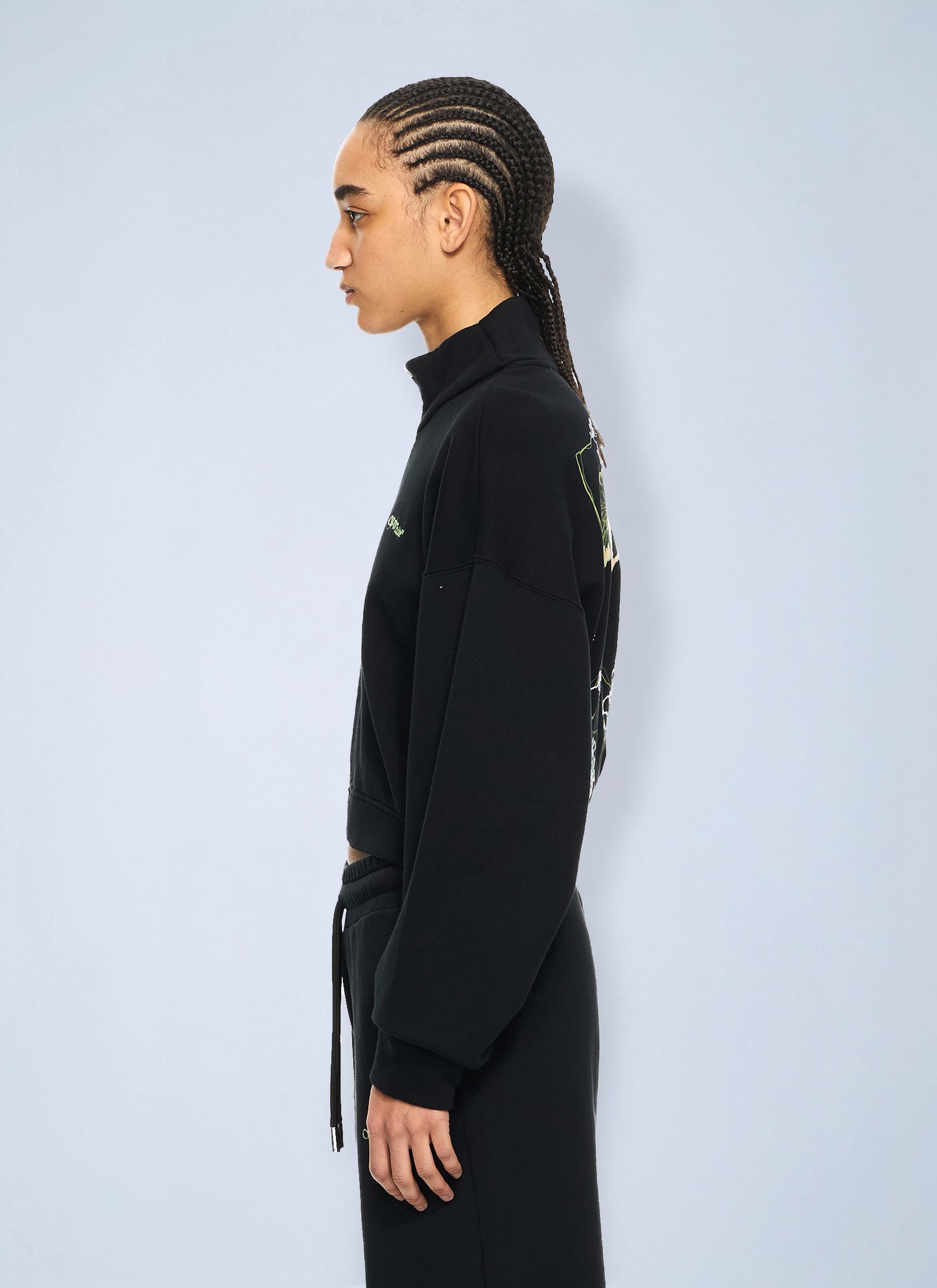 Off-White Women Arrow Leaves Zip Up Sweatshirt OFF-WHITE