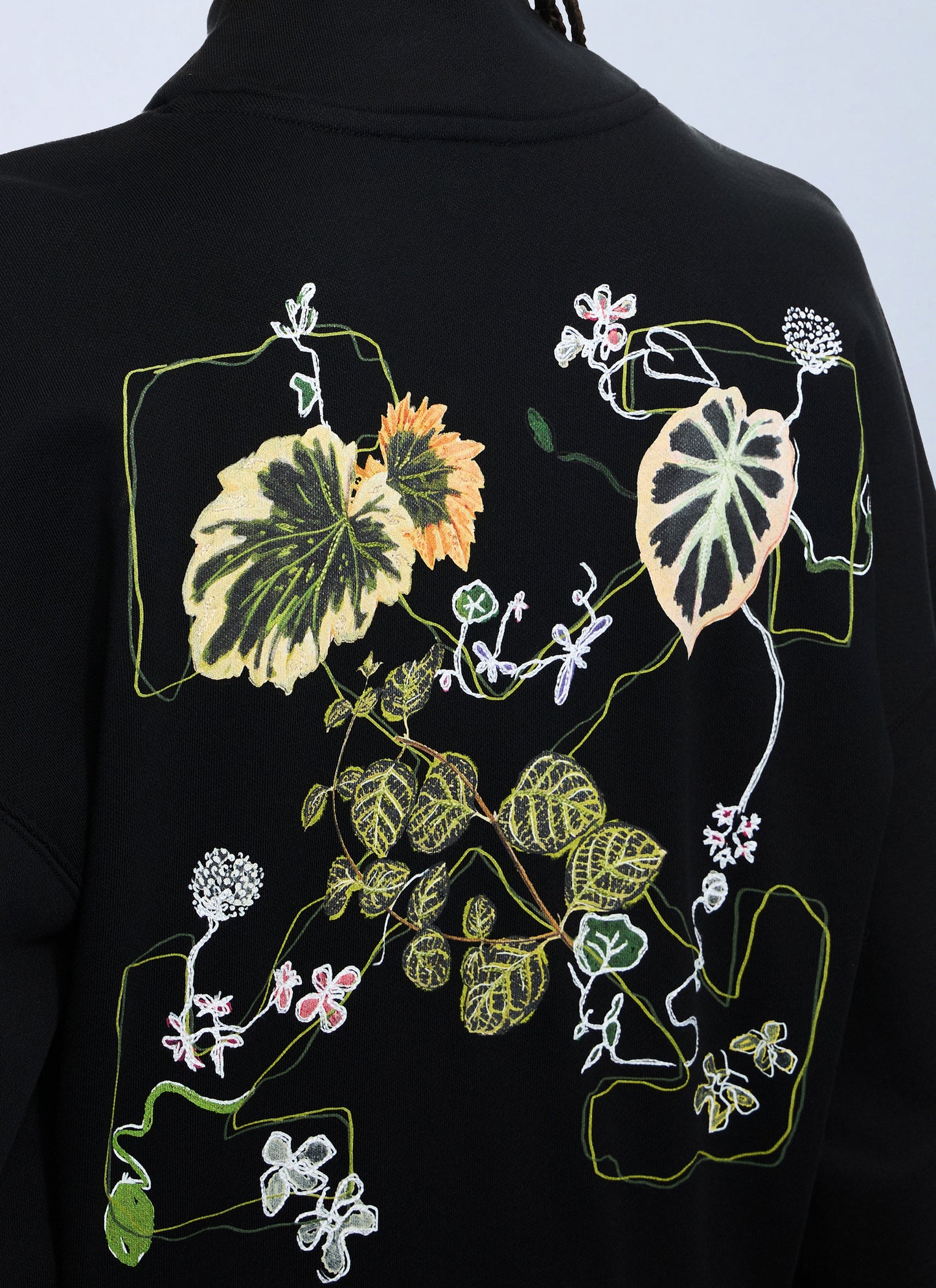 Off-White Women Arrow Leaves Zip Up Sweatshirt OFF-WHITE