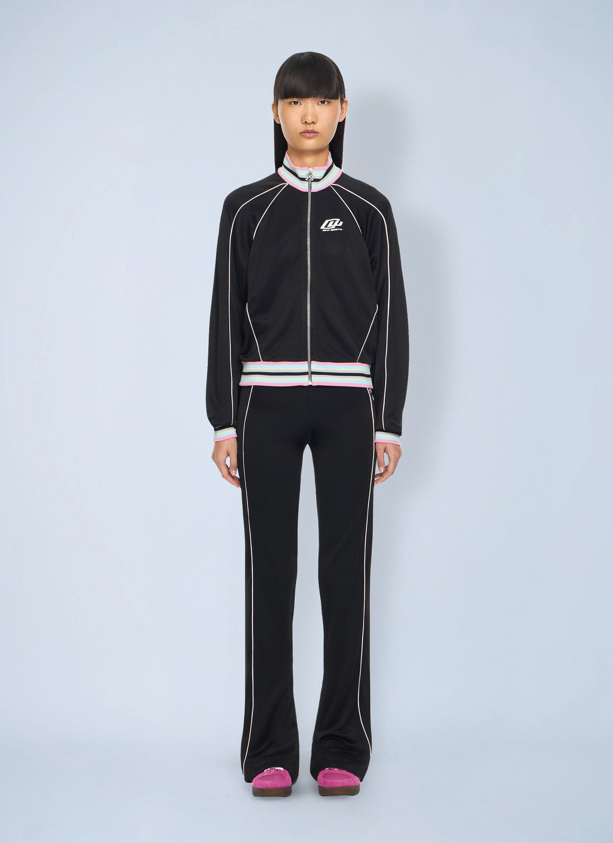 Off-White Women Fluid Track Slim Pants OFF-WHITE