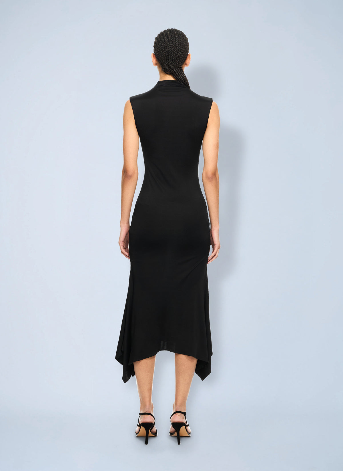 Off-White Women Fluid Sleeveless Midi Dress OFF-WHITE