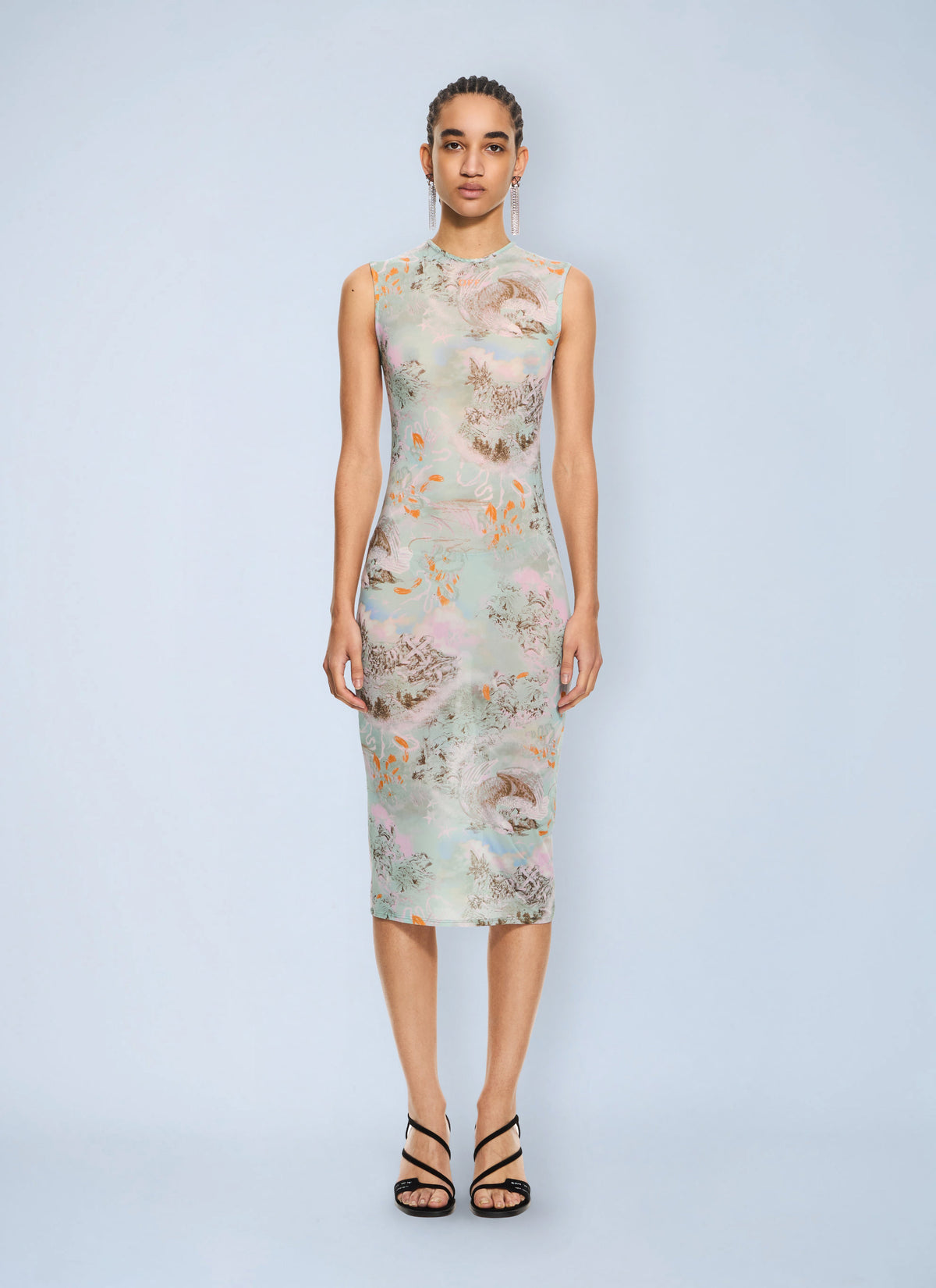 Off-White Women Light Jersey Storytelling Sleeveless Dress OFF-WHITE