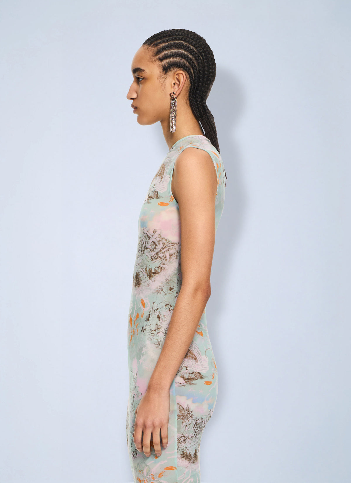 Off-White Women Light Jersey Storytelling Sleeveless Dress OFF-WHITE