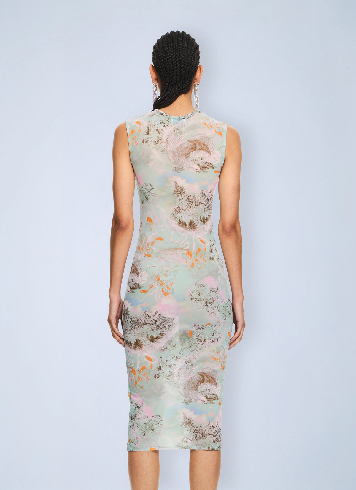 Off-White Women Light Jersey Storytelling Sleeveless Dress OFF-WHITE