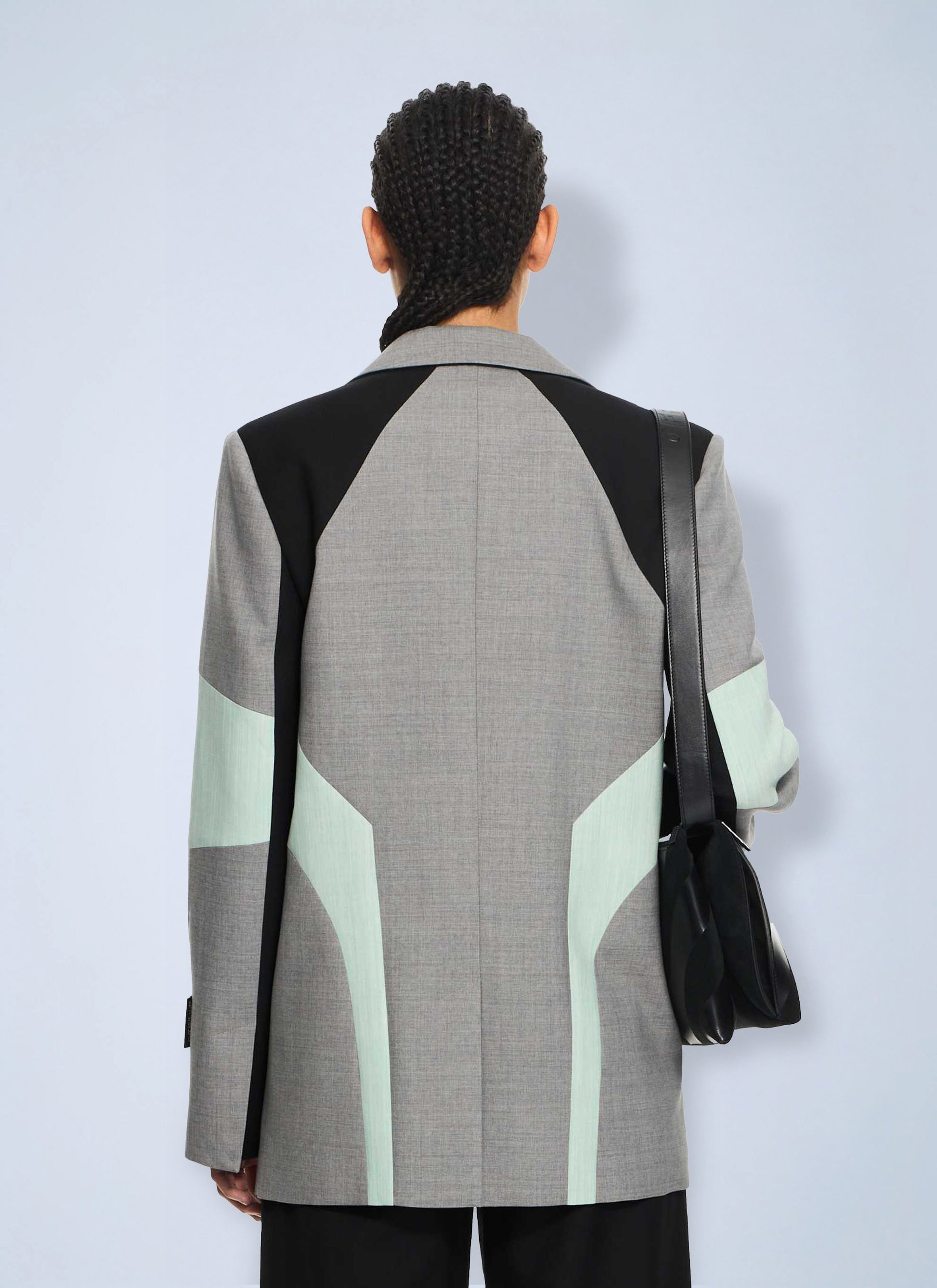 Off-White Women Stretch Color Block Blazer OFF-WHITE