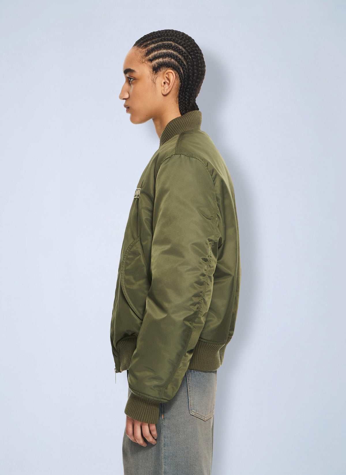 Off-White Women Off-White Embroidered Nylon Bomber Jacket OFF-WHITE